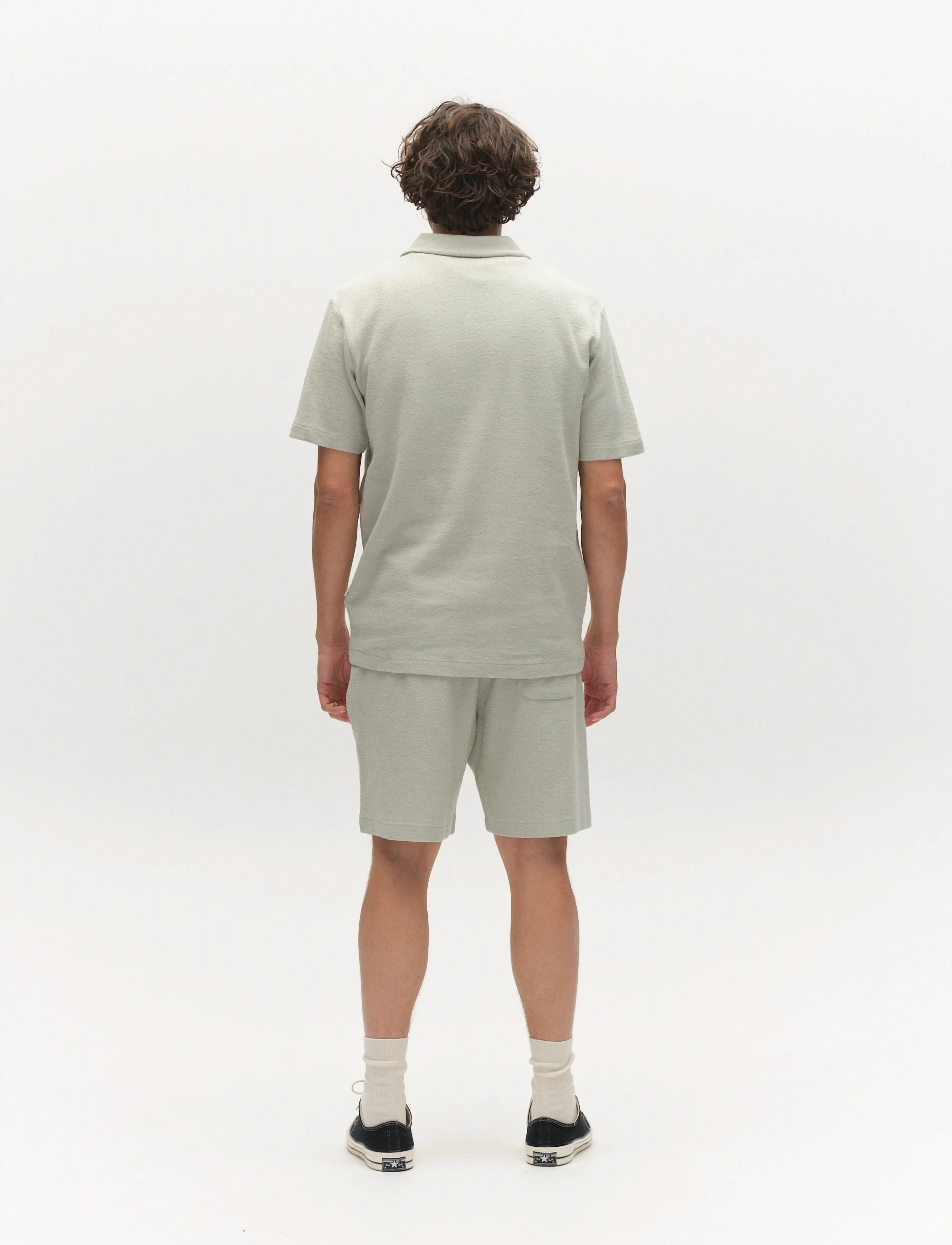 Gabba - GABlio Sku Towel T-Shirt - kortærmede poloer - mineral gray - 4