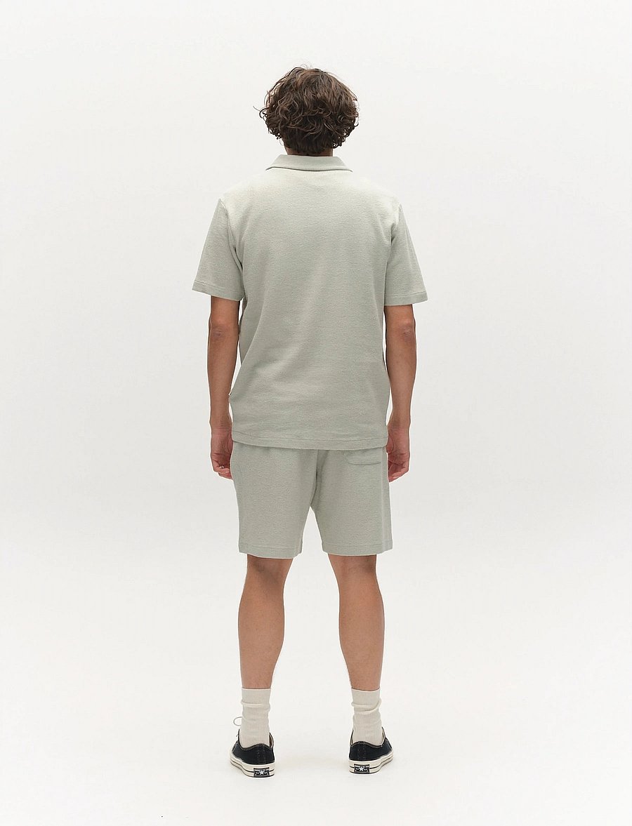 Gabba - GABlio Sku Towel T-Shirt - kortærmede poloer - mineral gray - 4