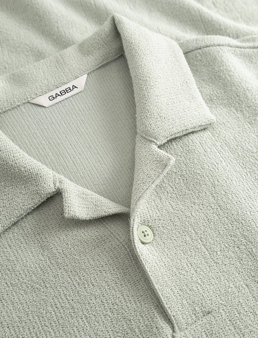 Gabba - GABlio Sku Towel T-Shirt - kortærmede poloer - mineral gray - 5