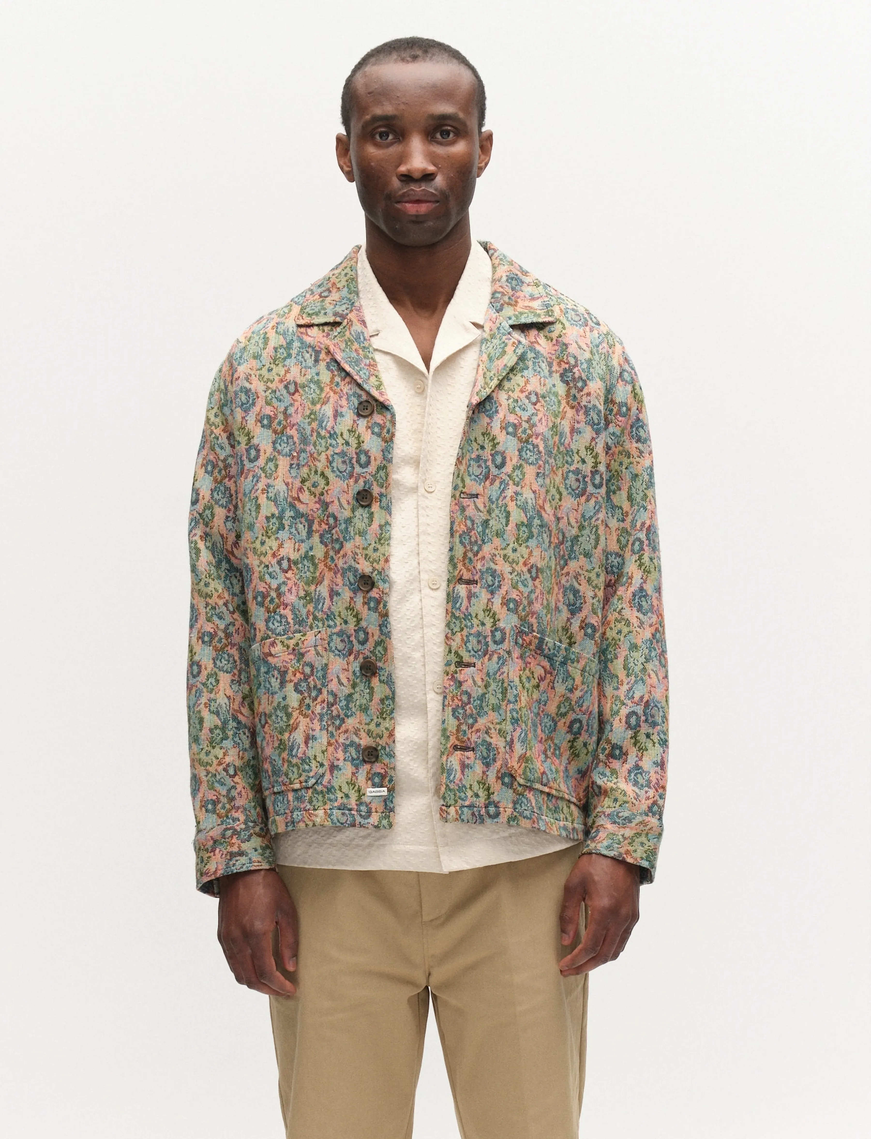 Gabba GABaustin POKT Kscope LS Overshirt - Overshirts - ABSTRACT FLOWERS / multi