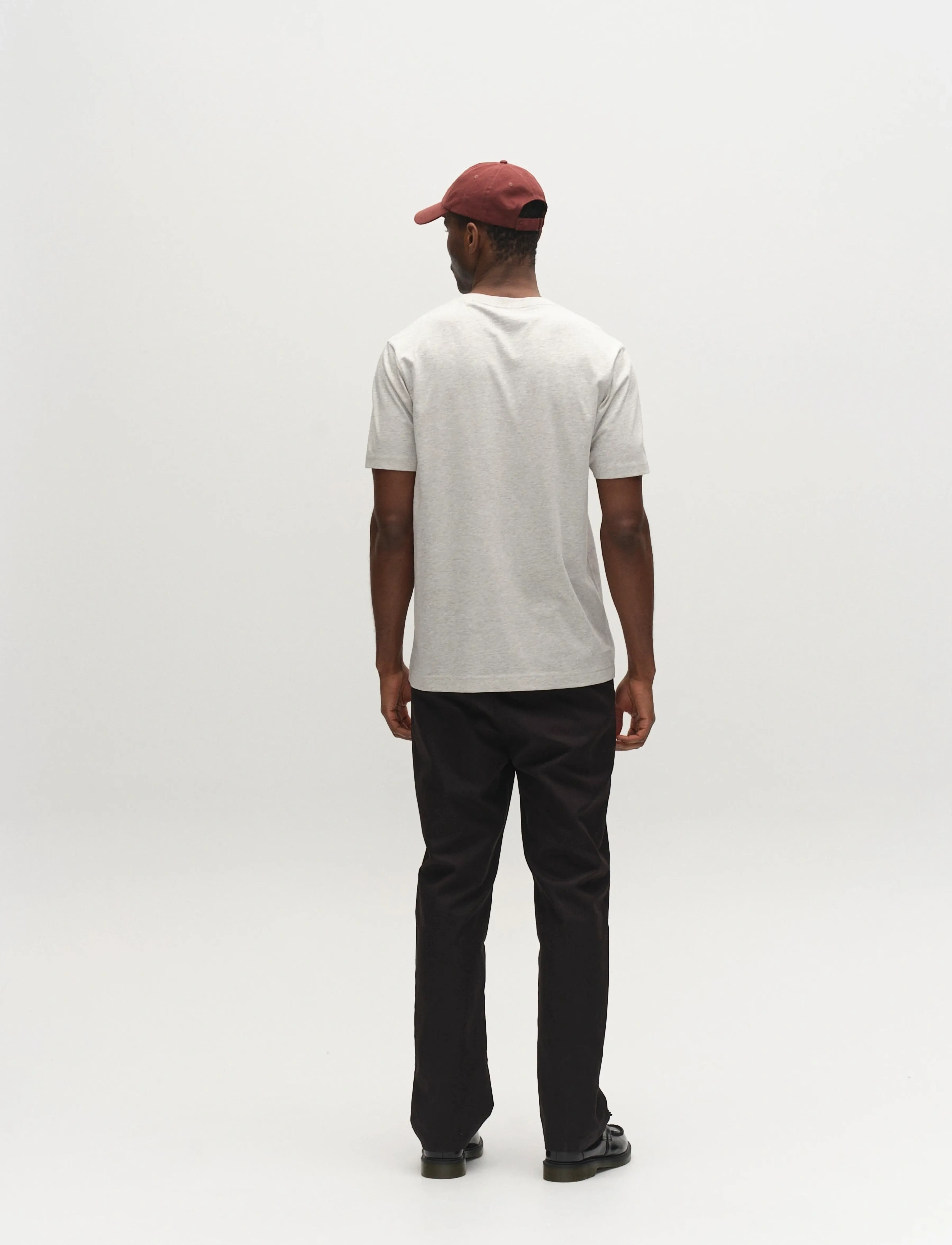 Gabba - GABdune Melange New SS T-Shirt - kortærmede t-shirts - lt. grey mel - 4