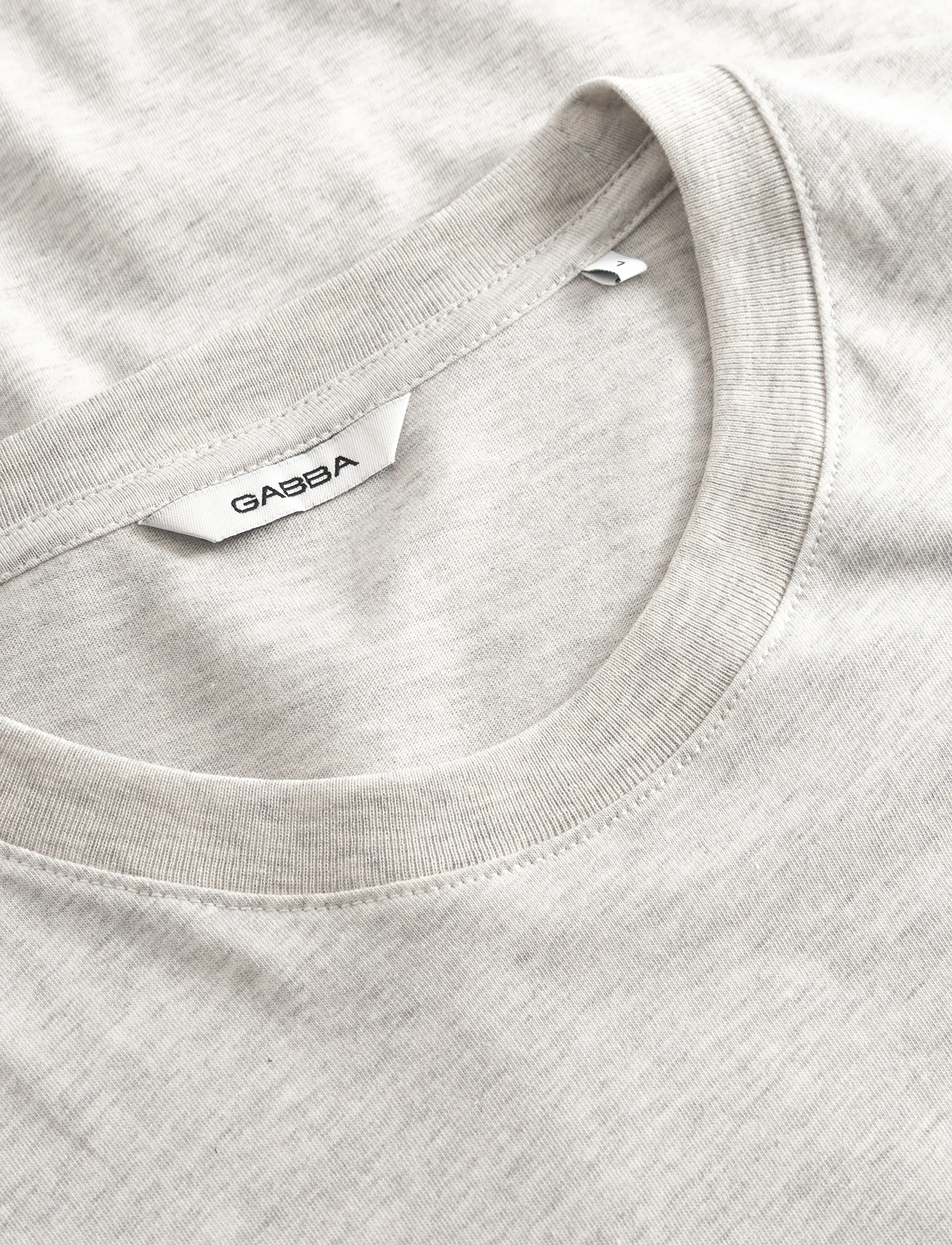 Gabba - GABdune Melange New SS T-Shirt - kortærmede t-shirts - lt. grey mel - 5