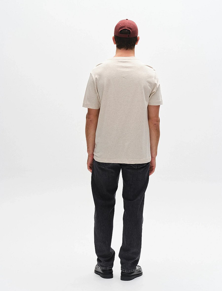 Gabba - GABdune Melange New SS T-Shirt - kortärmade t-shirts - sand mel. - 4