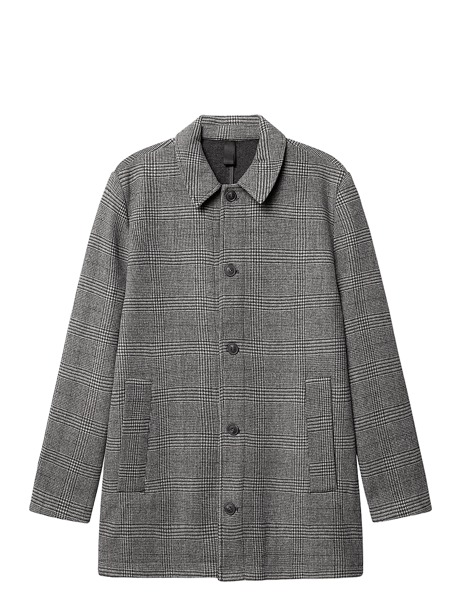 Gabba - GABowen Scacco Coat - talvejoped - grey check - 1