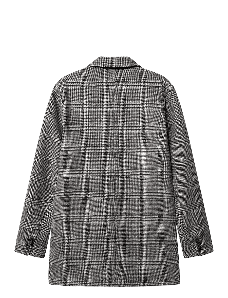Gabba - GABowen Scacco Coat - talvejoped - grey check - 2