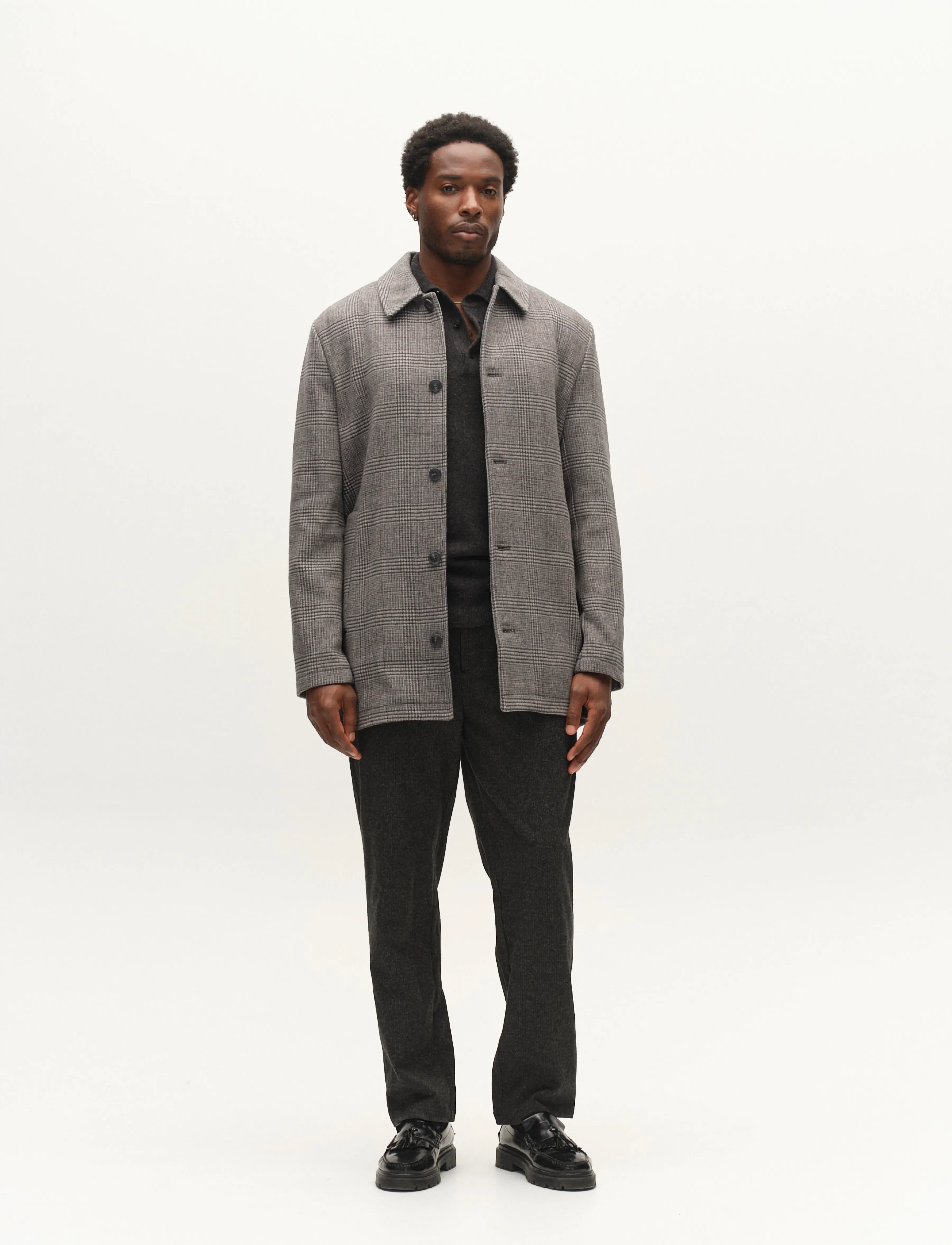 Gabba GABowen Scacco Coat - Shoppa efter tillfälle - GREY CHECK / grey