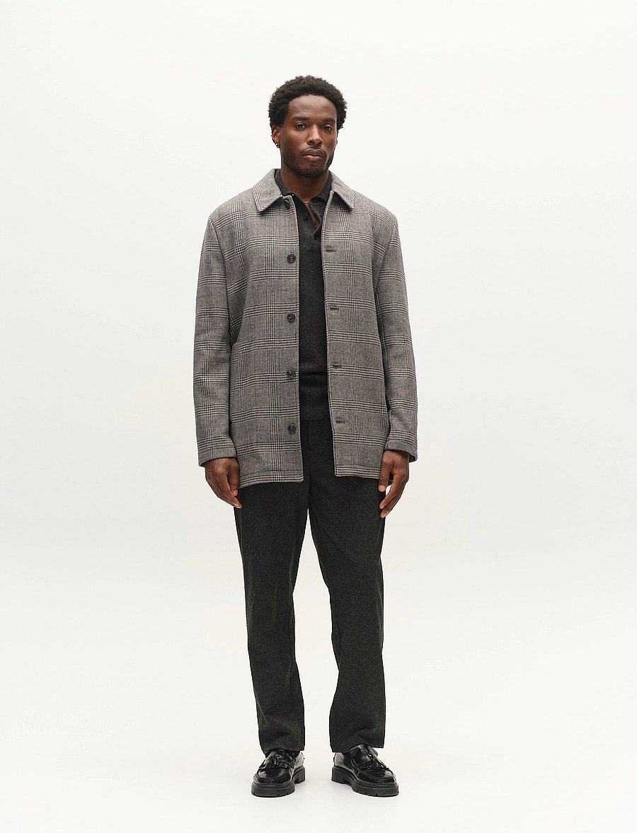 Gabba - GABowen Scacco Coat - talvejoped - grey check - 0
