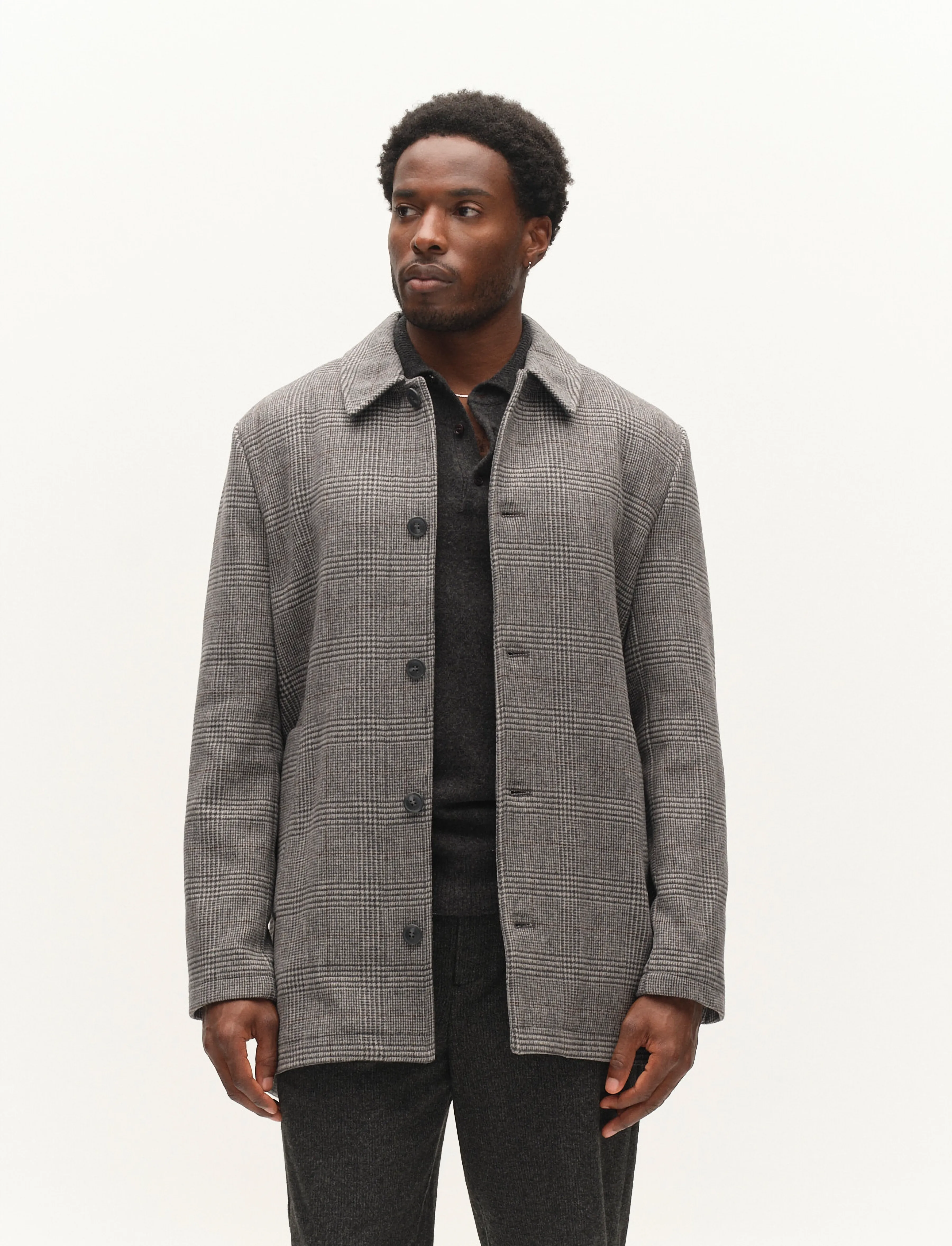 Gabba - GABowen Scacco Coat - grey check - 4