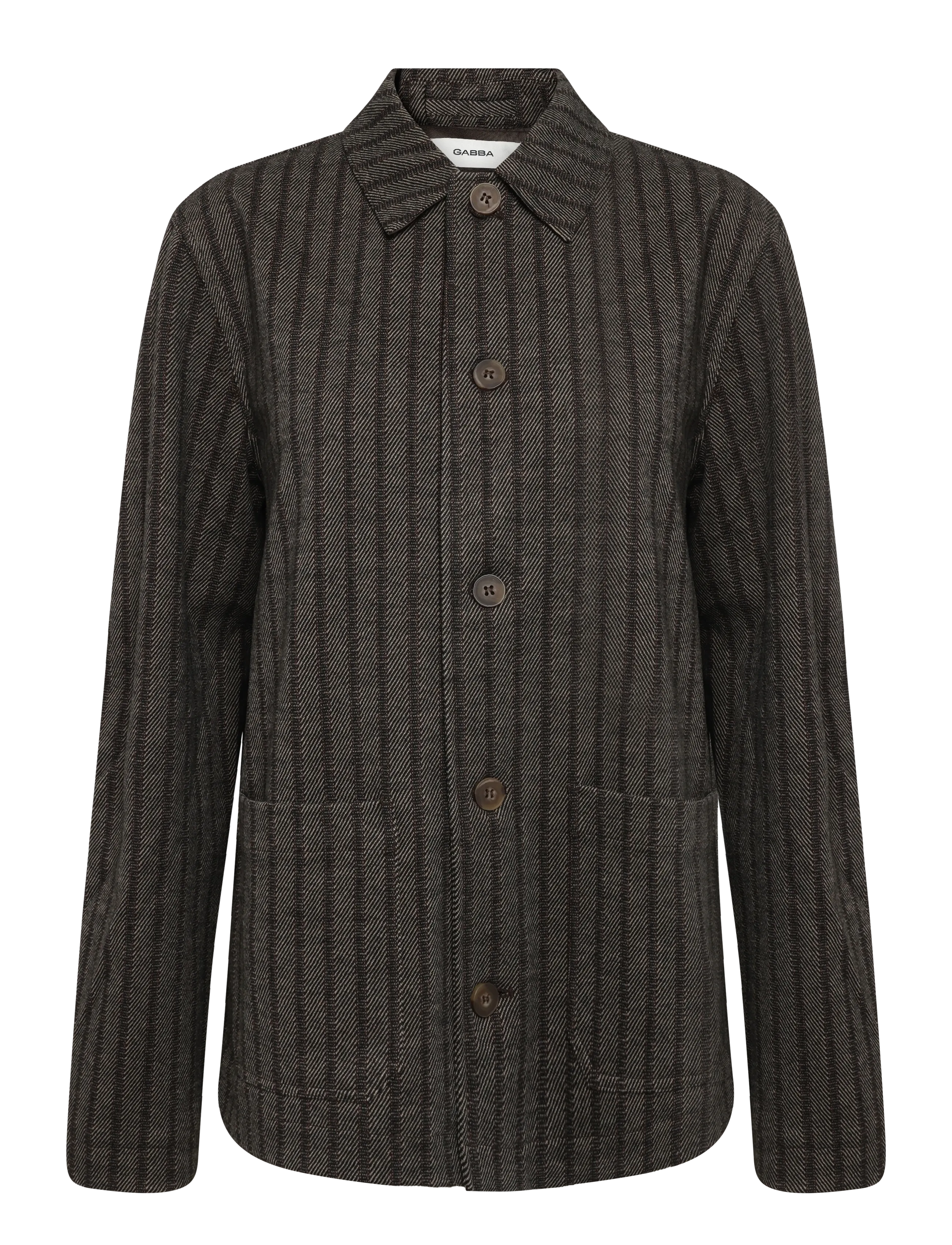Gabba GABlibre AX Zapies LS Overshirt - Jacken & Mäntel - BROWN SLATE / brown