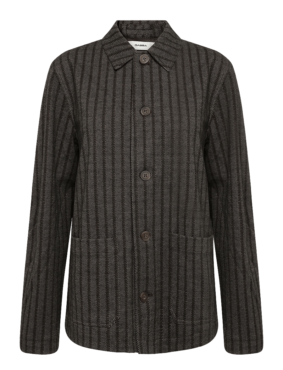Gabba - GABlibre AX Zapies LS Overshirt - herbstjacken - brown slate - 0
