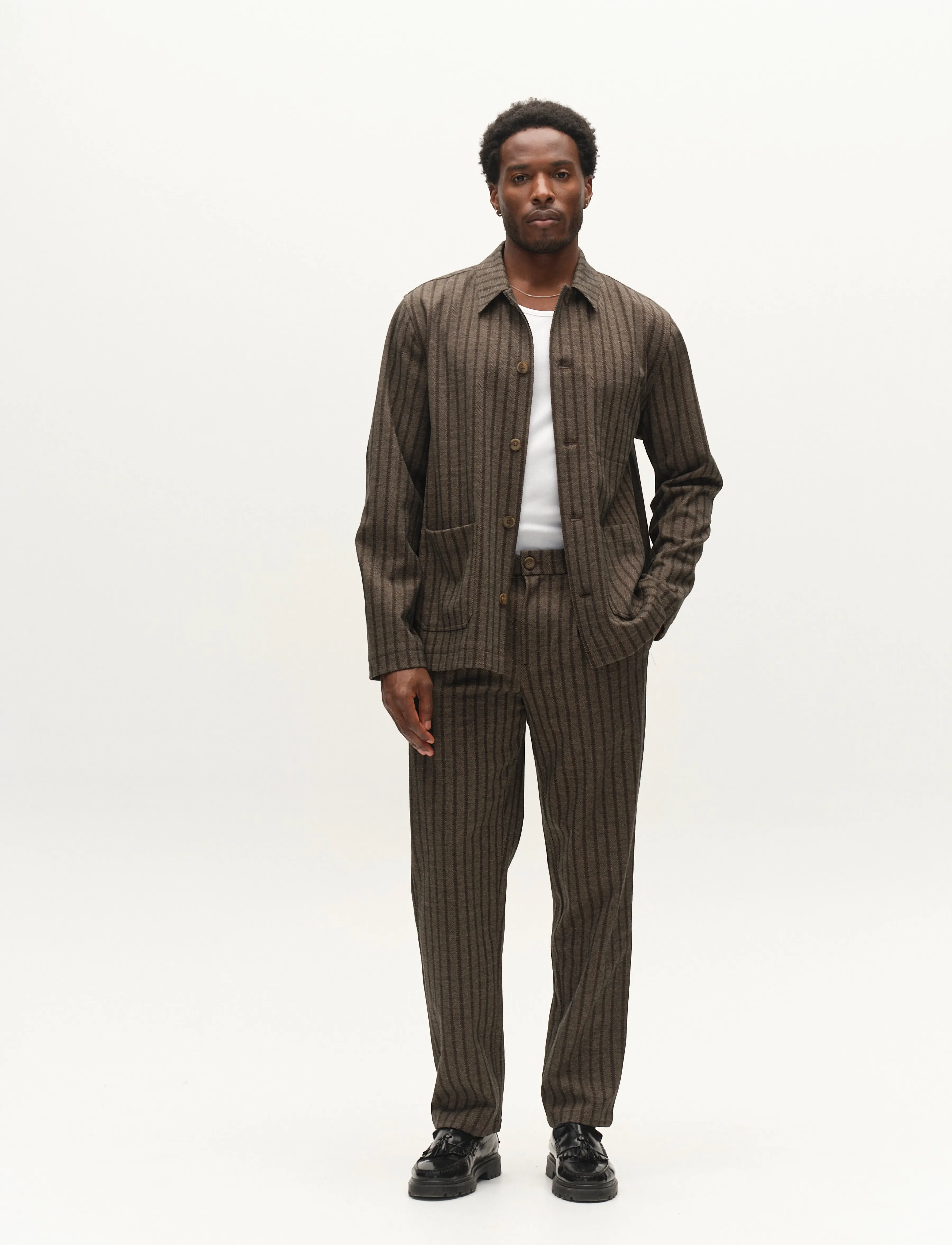 Gabba GABlibre AX Zapies LS Overshirt - Kläder - BROWN SLATE / brown