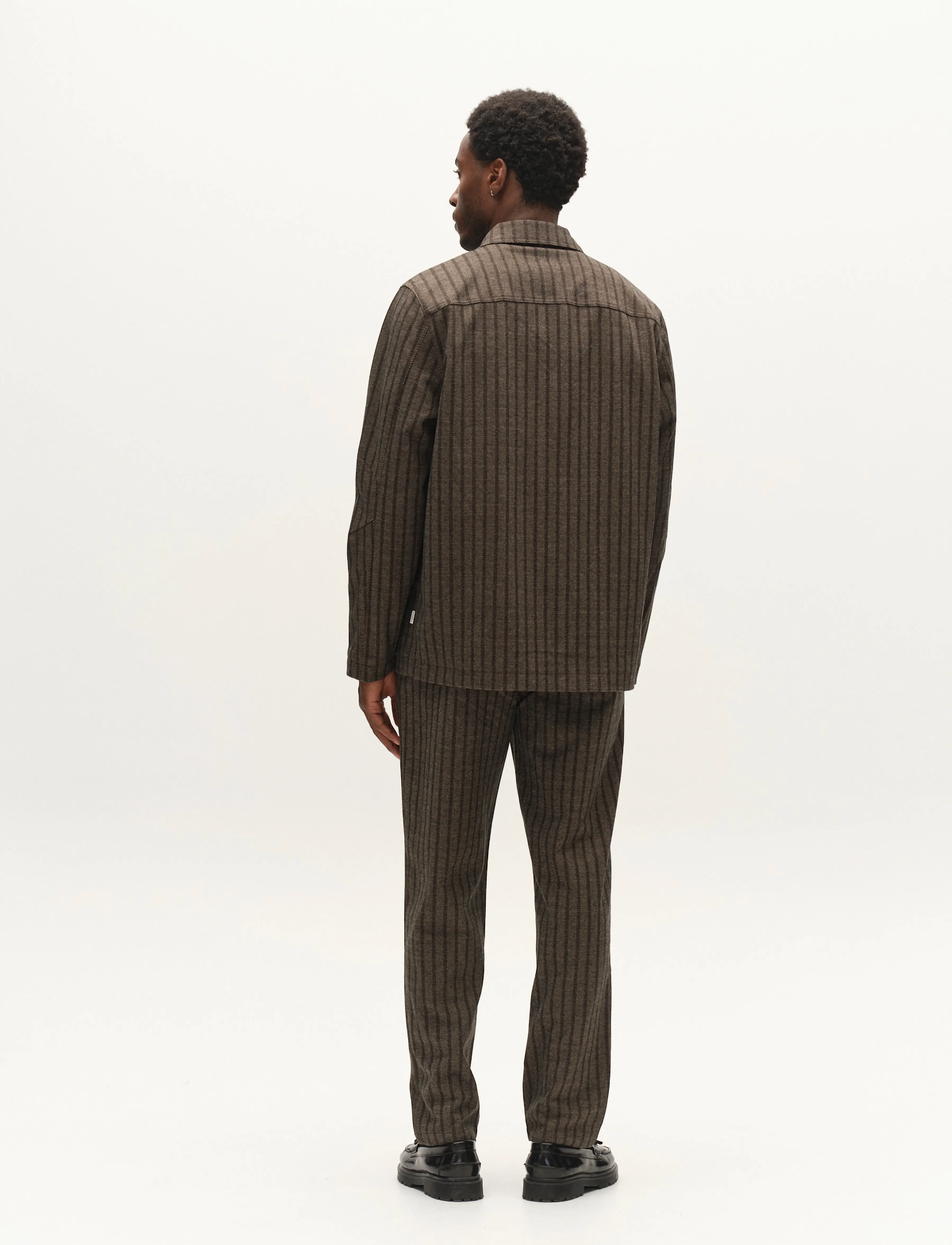 Gabba - GABlibre AX Zapies LS Overshirt - tunna jackor - brown slate - 3