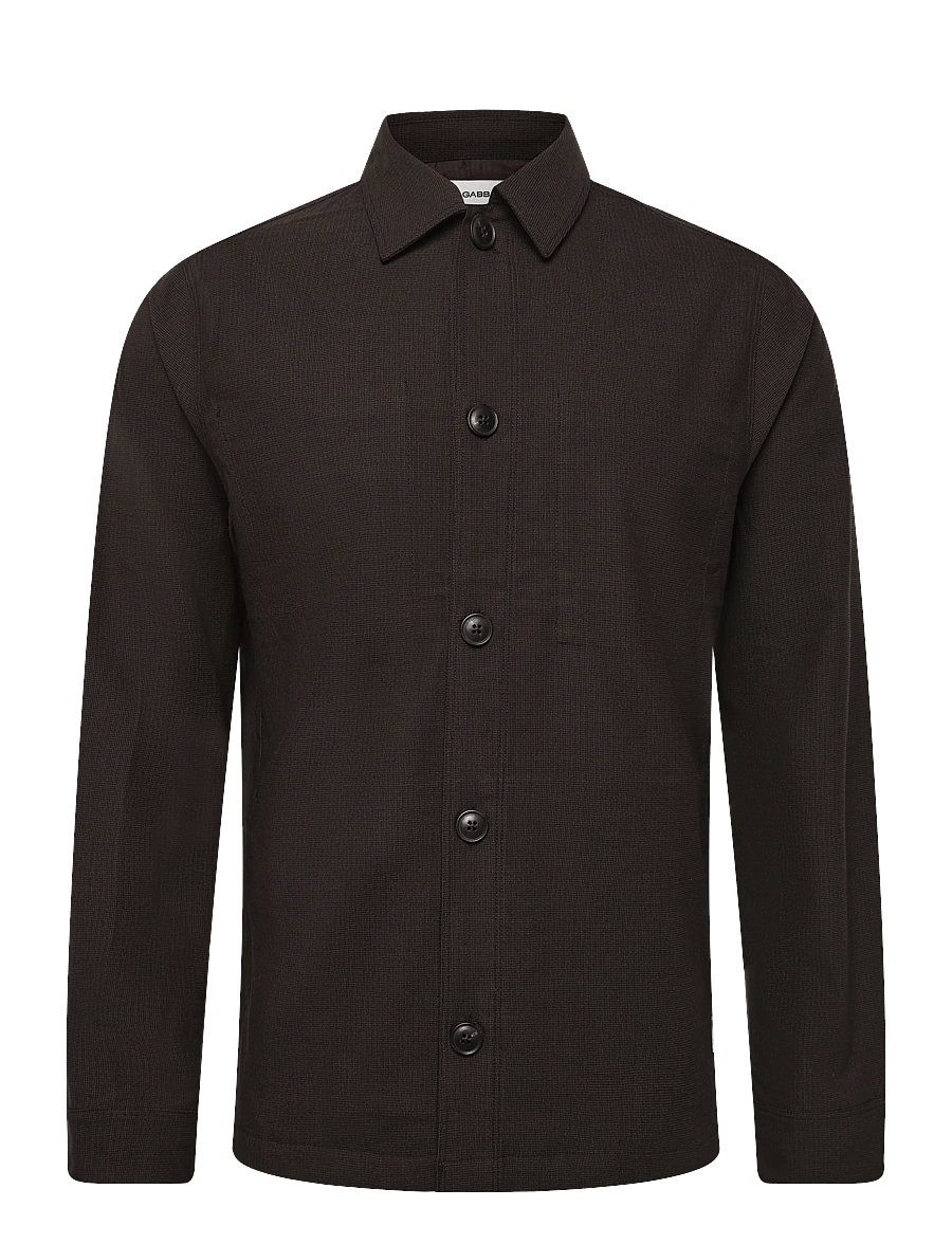 Gabba - GABtogger Base Deme LS Overshirt - höstjackor - brown slate - 0