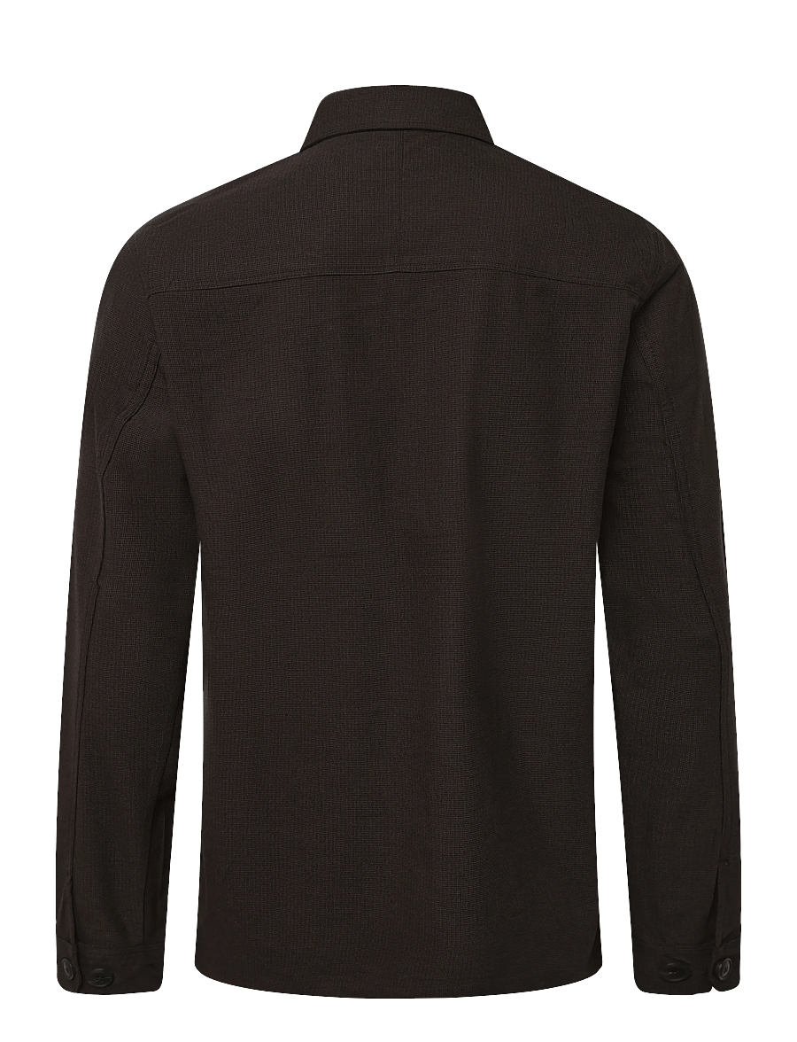 Gabba - GABtogger Base Deme LS Overshirt - höstjackor - brown slate - 1