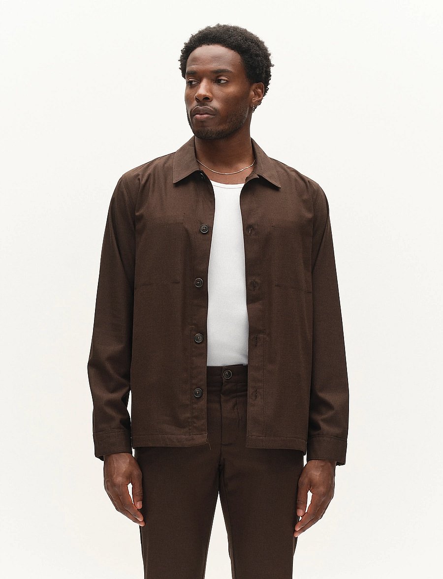 Gabba - GABtogger Base Deme LS Overshirt - shoppa efter tillfälle - brown slate - 4