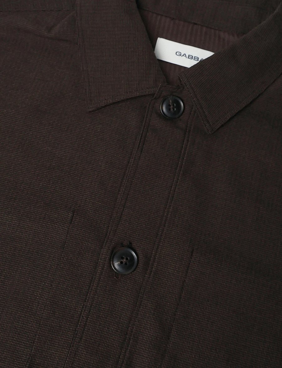Gabba - GABtogger Base Deme LS Overshirt - höstjackor - brown slate - 2