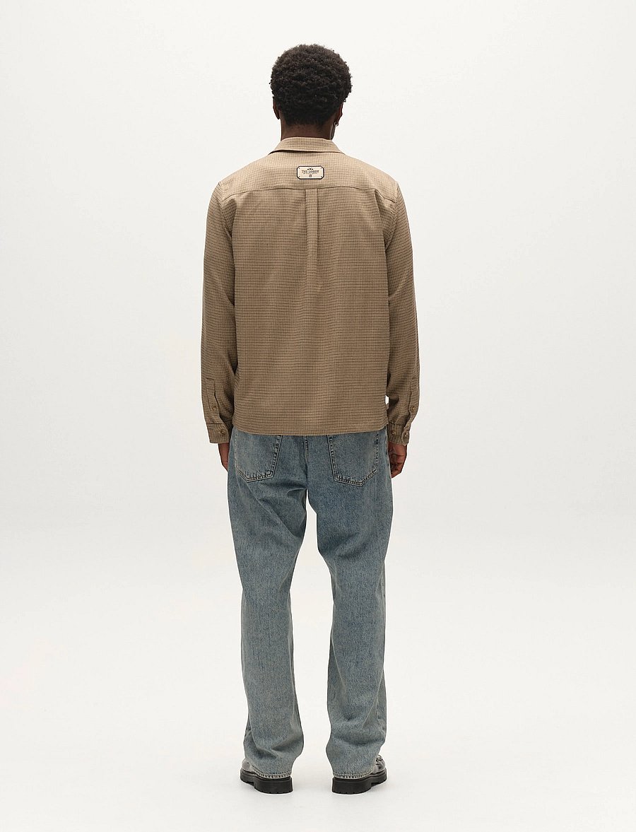 Gabba - GABfelix Brit LS Shirt - pattern shirts - dark sand - 3