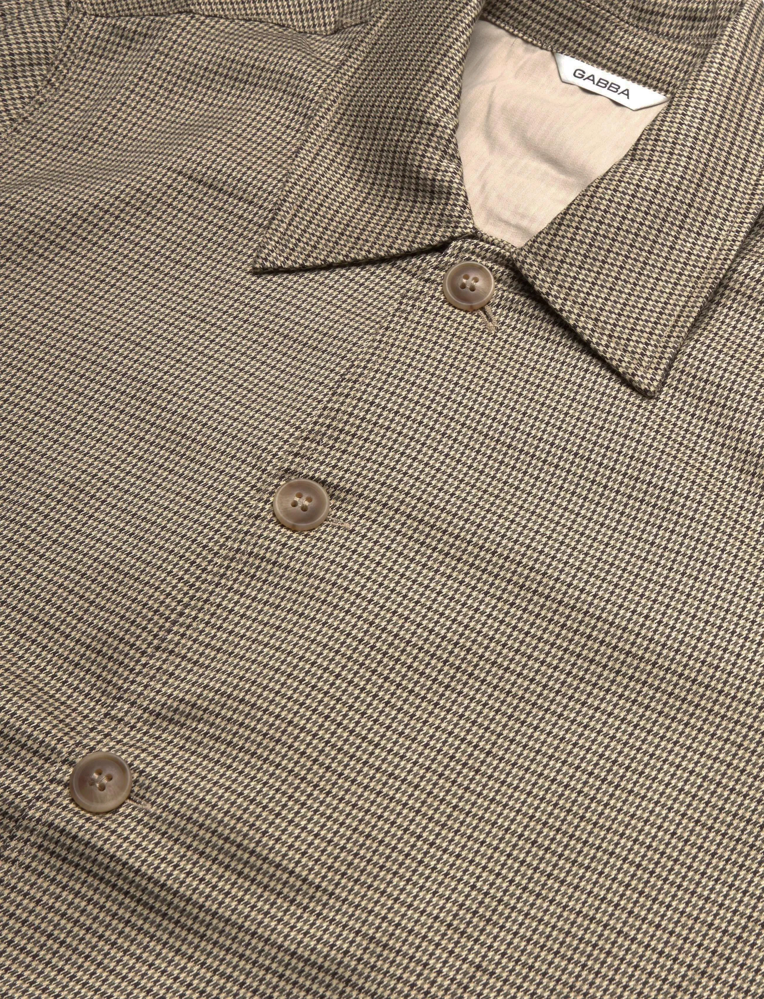 Gabba - GABfelix Brit LS Shirt - dark sand - 2