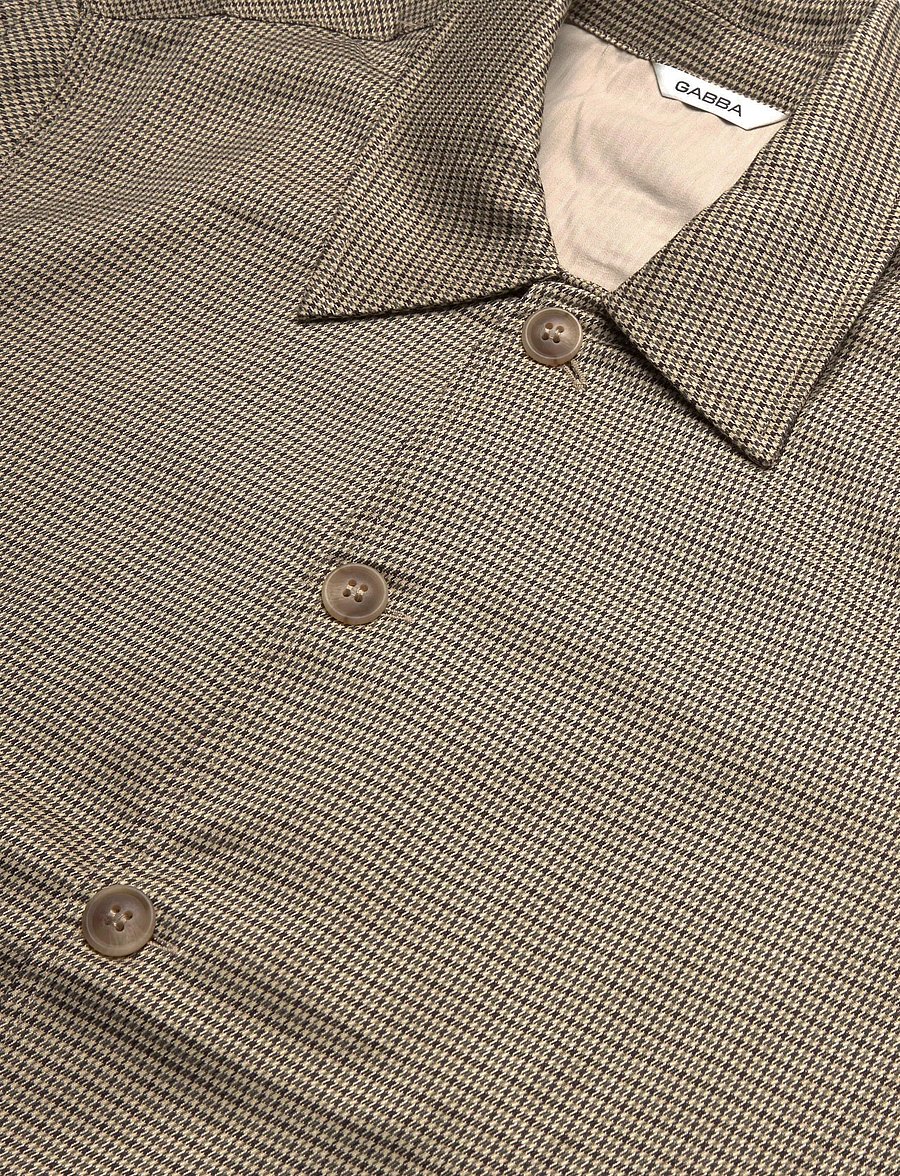 Gabba - GABfelix Brit LS Shirt - pattern shirts - dark sand - 2