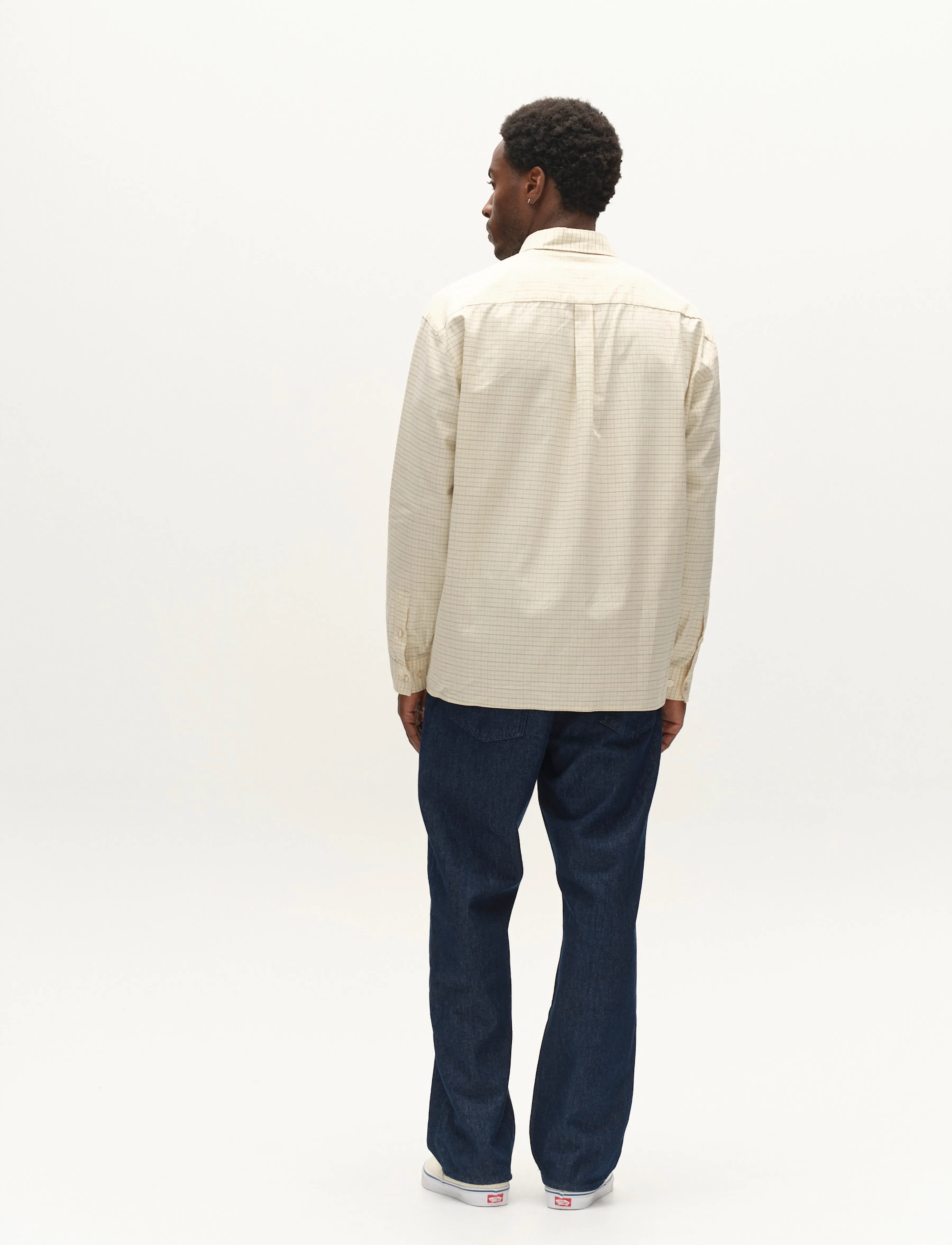 Gabba - GABjens Over Indie LS Shirt - sügisene kokkuhoid - lt. sand - 3