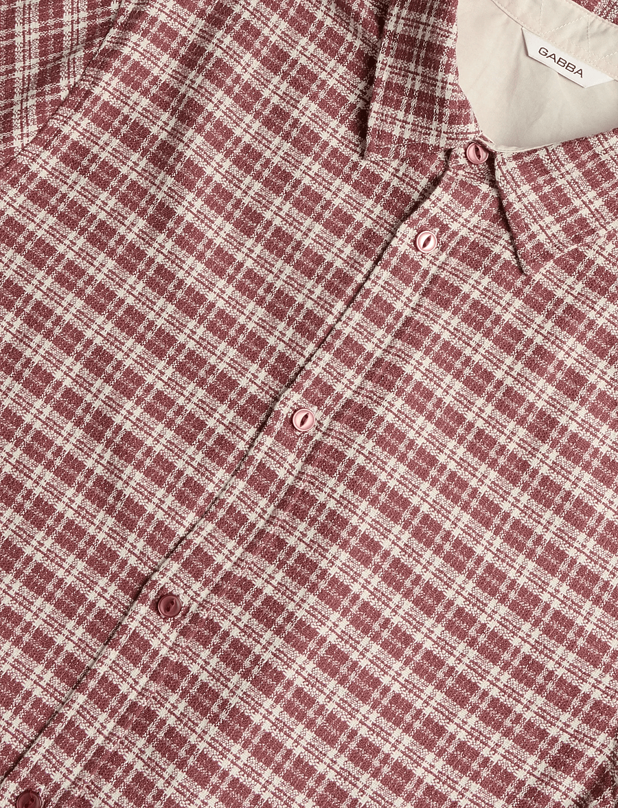 Gabba - GABsven Reg TX2 LS Shirt - ternede skjorter - brick red - 5
