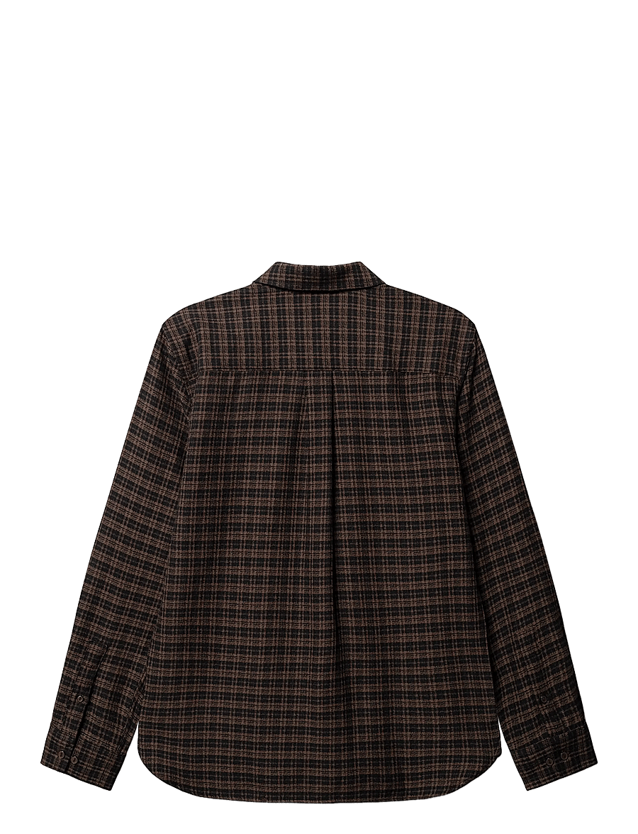 Gabba - GABsven Reg TX2 LS Shirt - checkered shirts - brown slate - 2