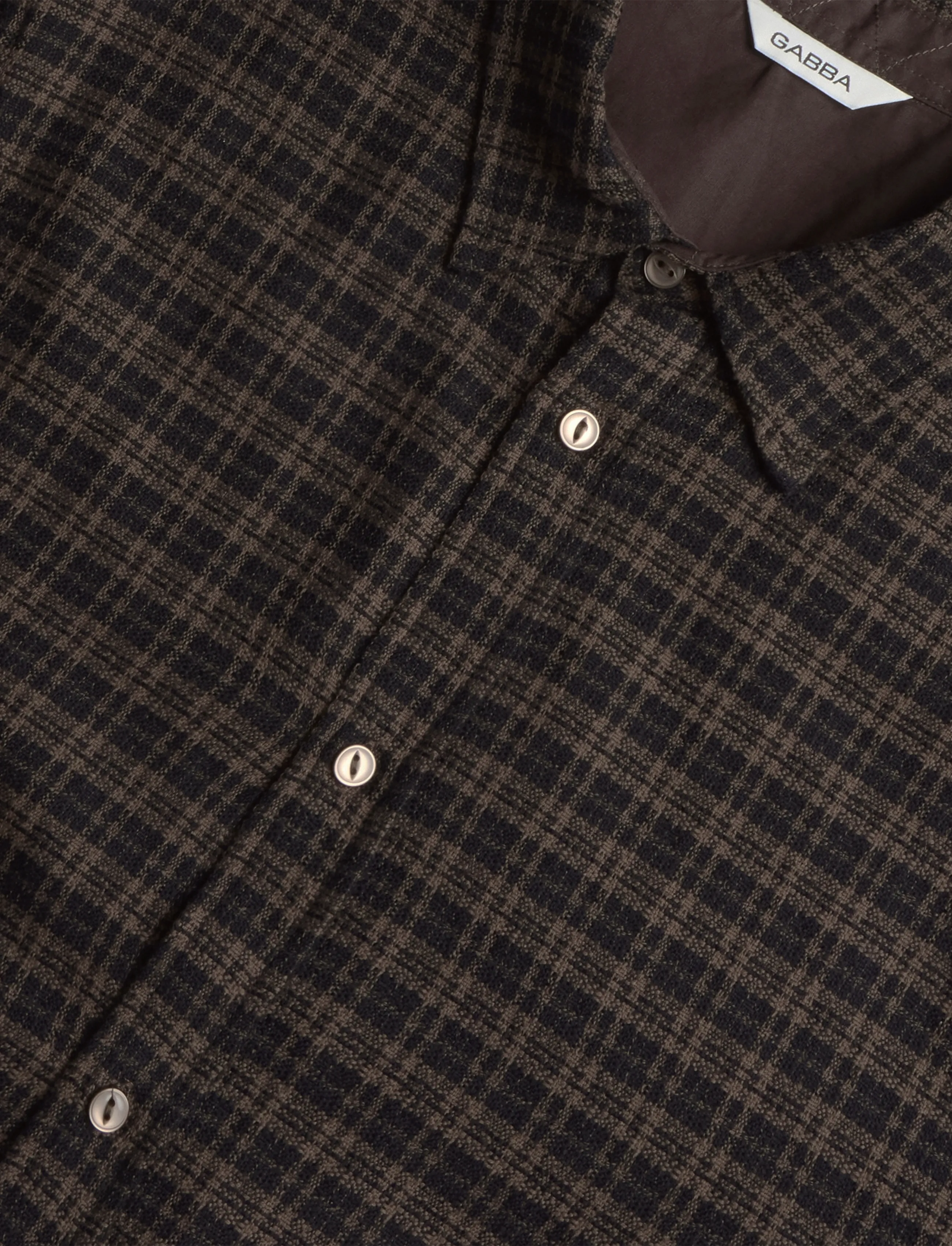 Gabba - GABsven Reg TX2 LS Shirt - checkered shirts - brown slate - 5