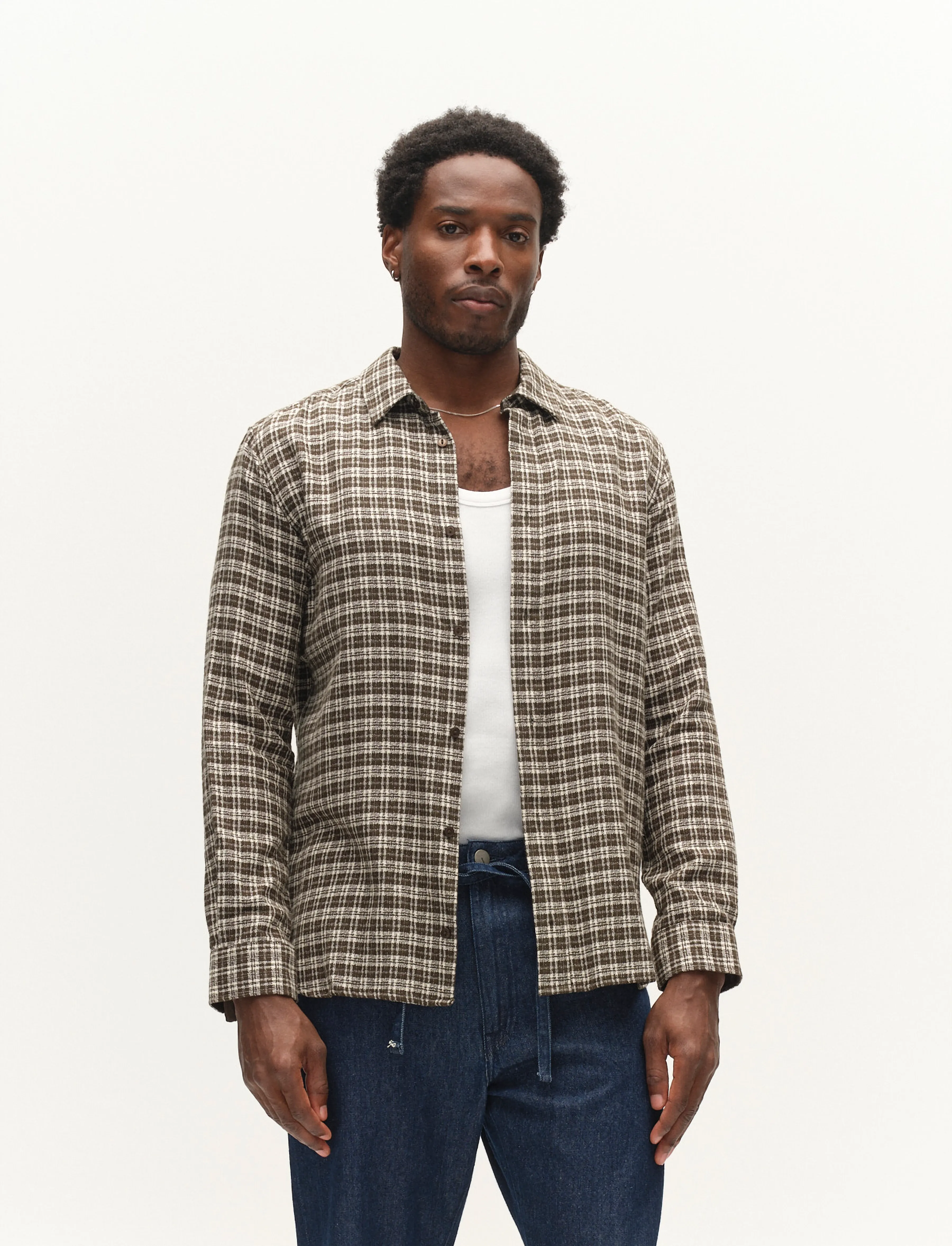 Gabba - GABsven Reg TX2 LS Shirt - ternede skjorter - forest night - 4