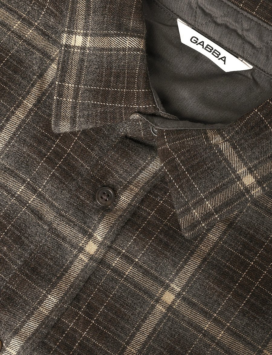 Gabba - GABsven Reg F1097 LS Shirt - ruudulised särgid - forest night - 2