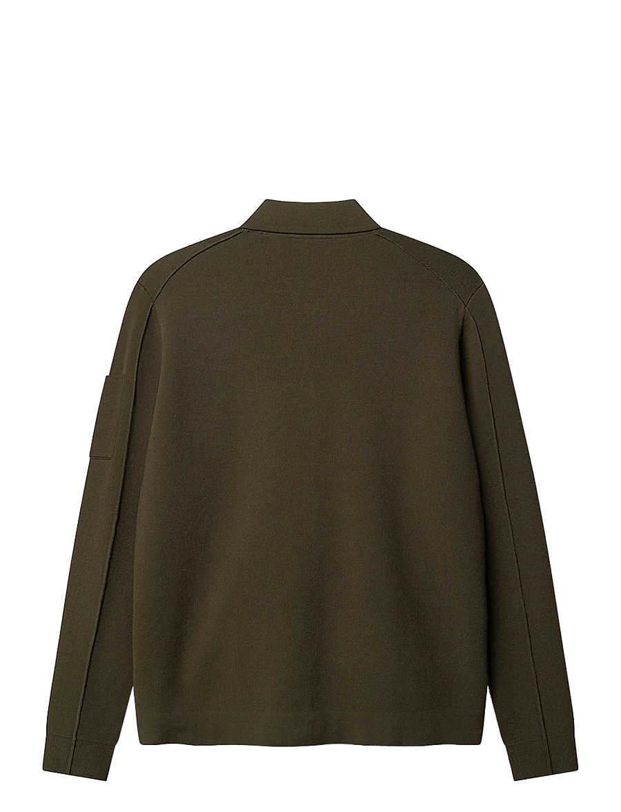 Gabba - GABadriel Zip Lume LS Knit - lukuga džemprid - forest night - 2