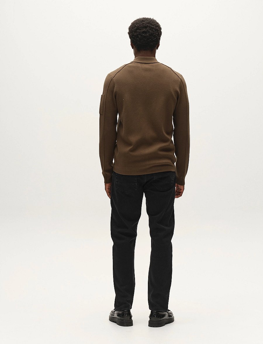 Gabba - GABadriel Zip Lume LS Knit - lukuga džemprid - forest night - 3