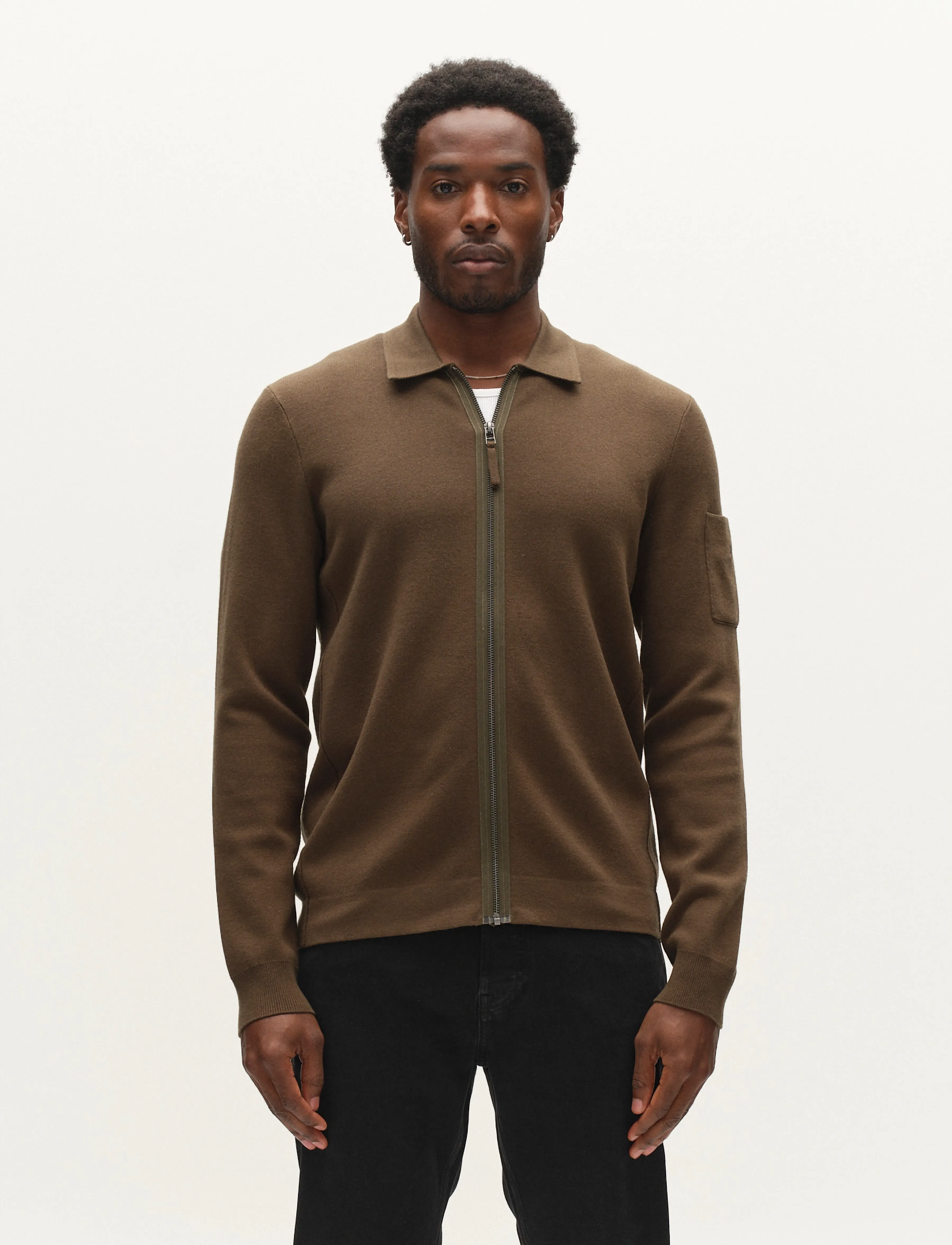 Gabba - GABadriel Zip Lume LS Knit - forest night - 4