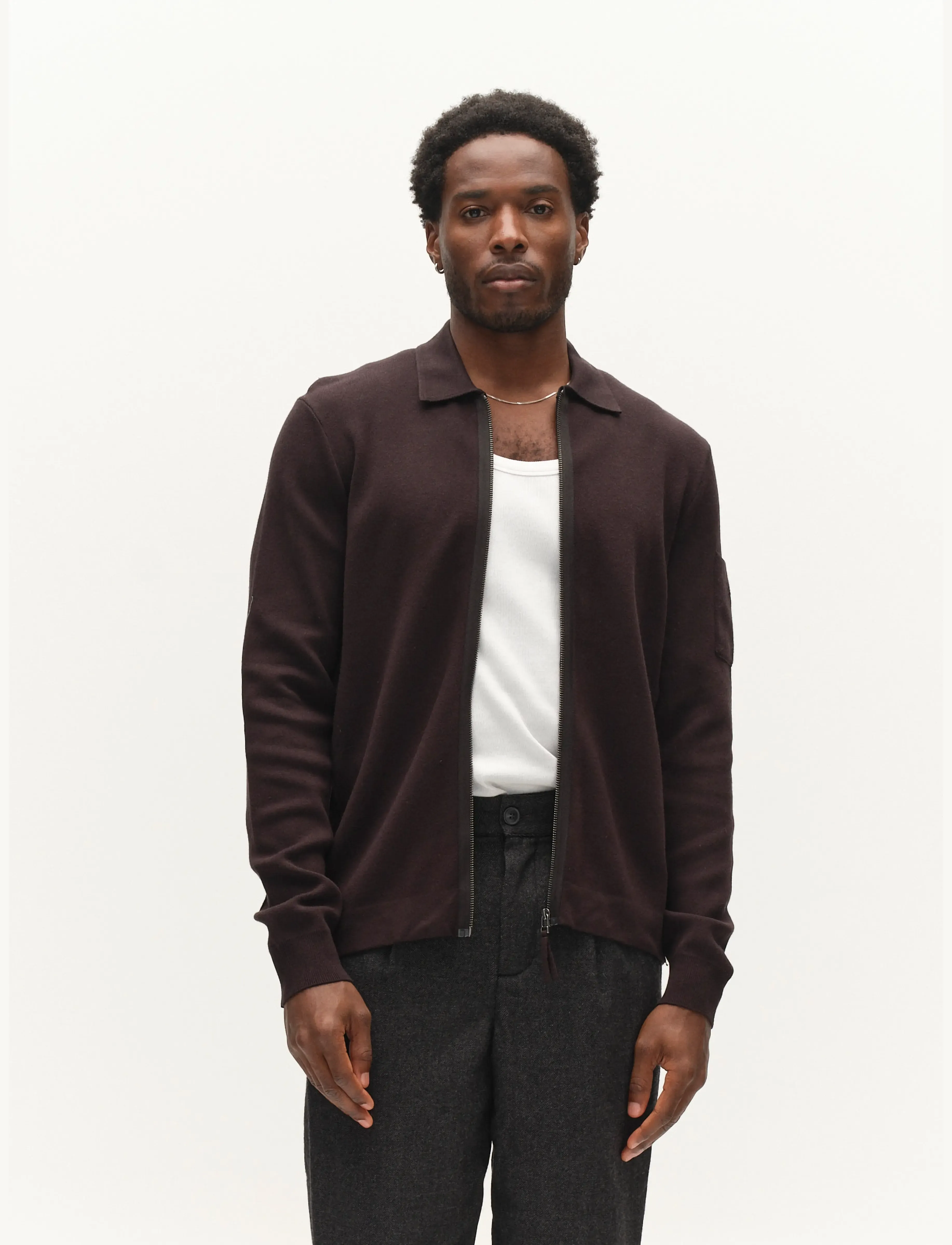 Gabba - GABadriel Zip Lume LS Knit - lukuga džemprid - meteorite - 4