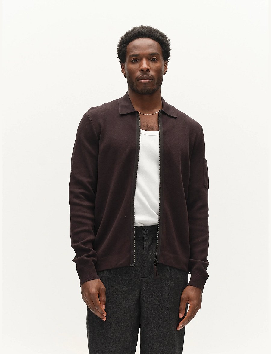 Gabba - GABadriel Zip Lume LS Knit - lukuga džemprid - meteorite - 4