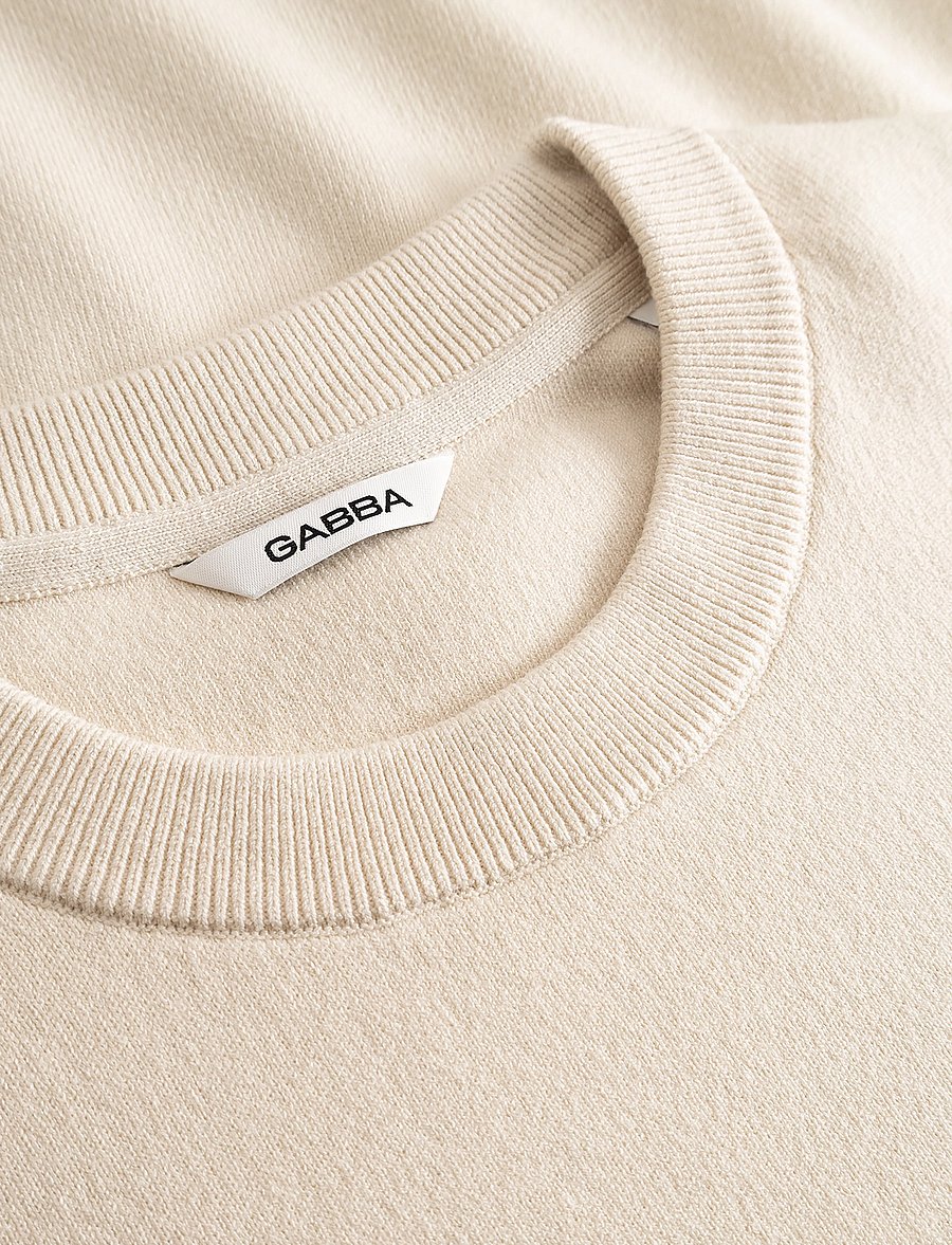 Gabba - GABadriel O-Neck Lume LS Knit - Ümara kaelusega - birch - 2