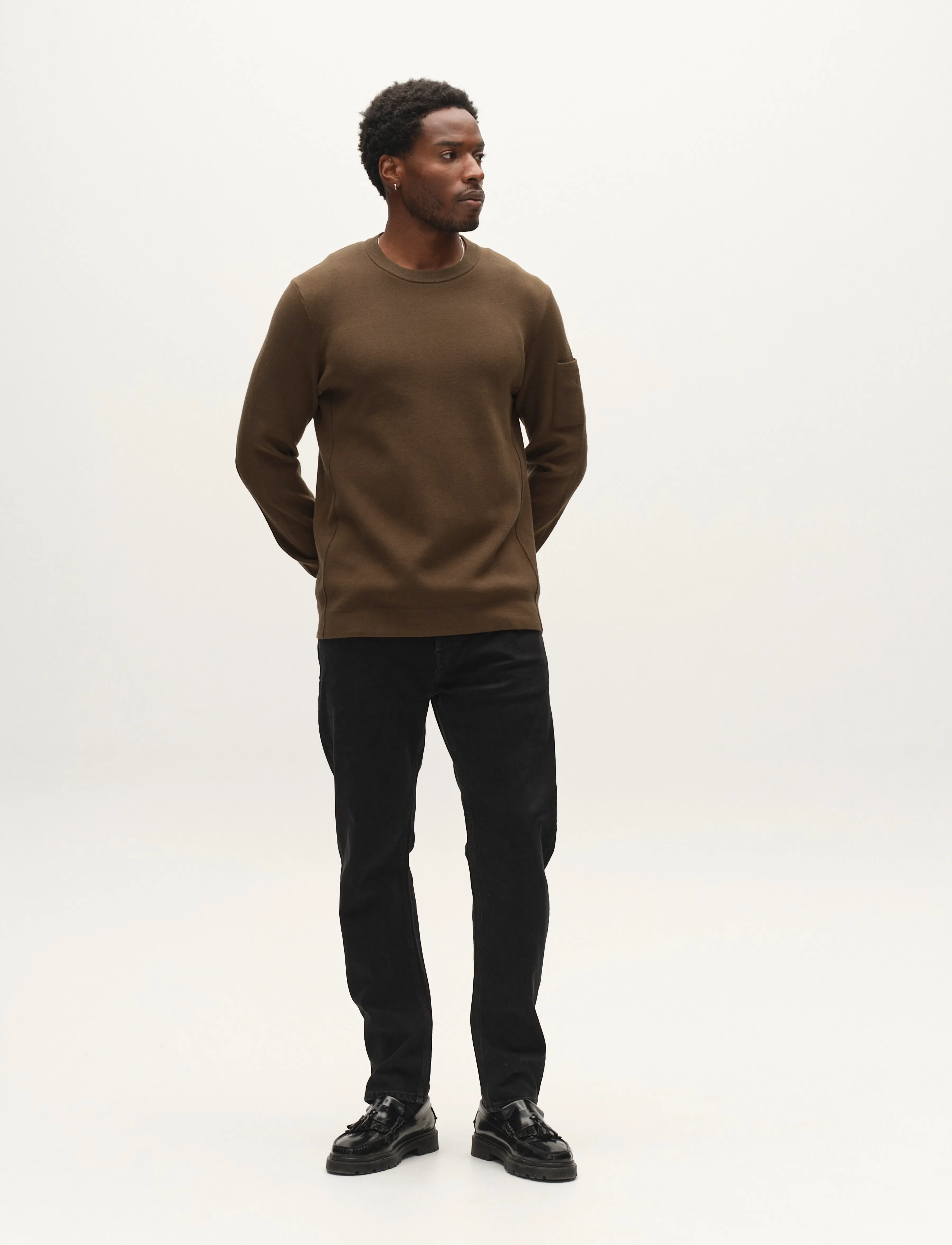 Gabba - GABadriel O-Neck Lume LS Knit - Ümara kaelusega - forest night - 0