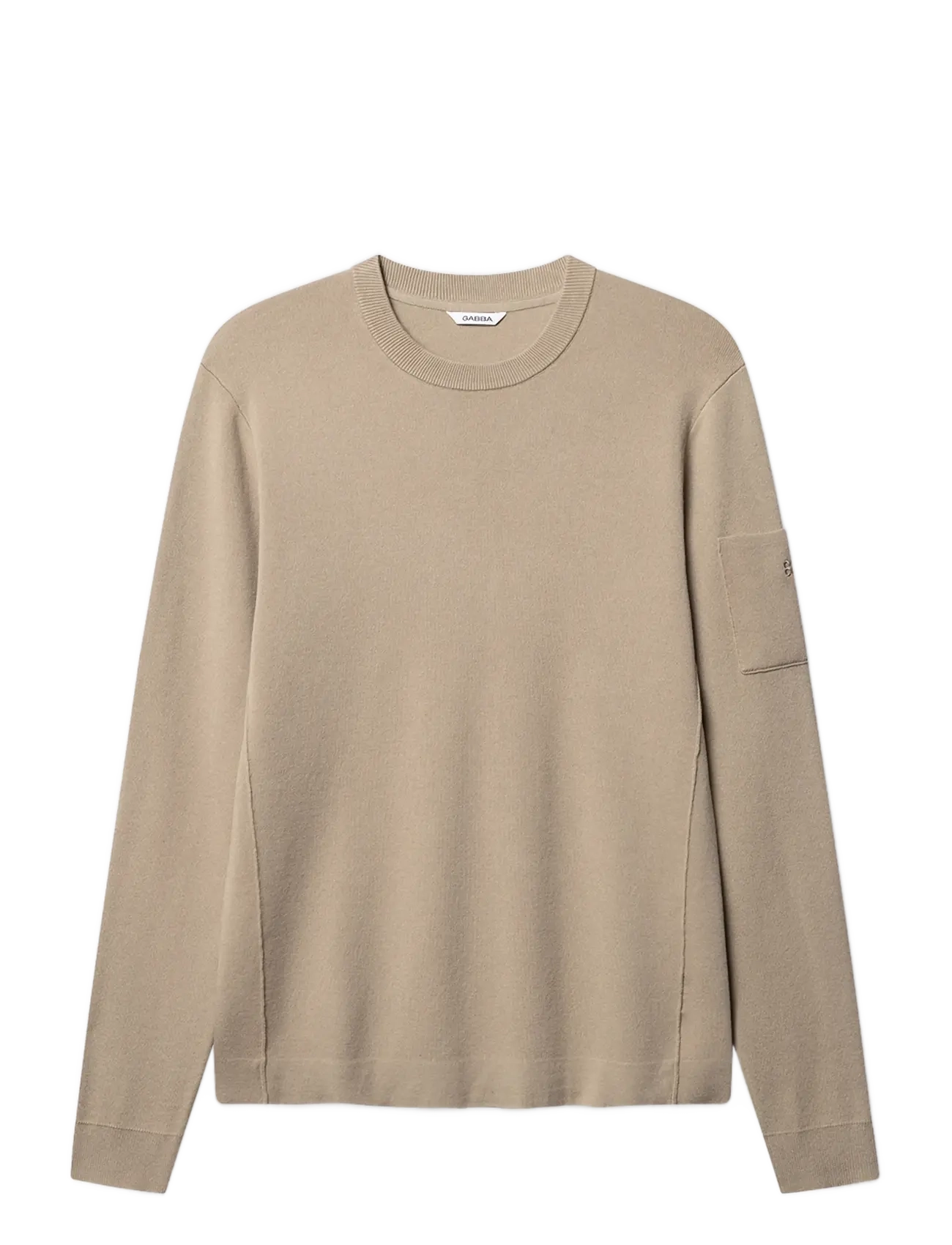 Gabba - GABadriel O-Neck Lume LS Knit - sand crocker - 1