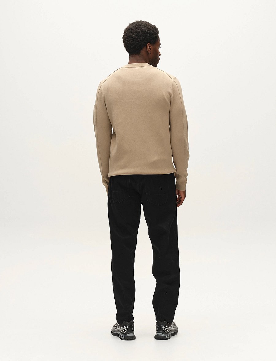 Gabba - GABadriel O-Neck Lume LS Knit - Ümara kaelusega - sand crocker - 3