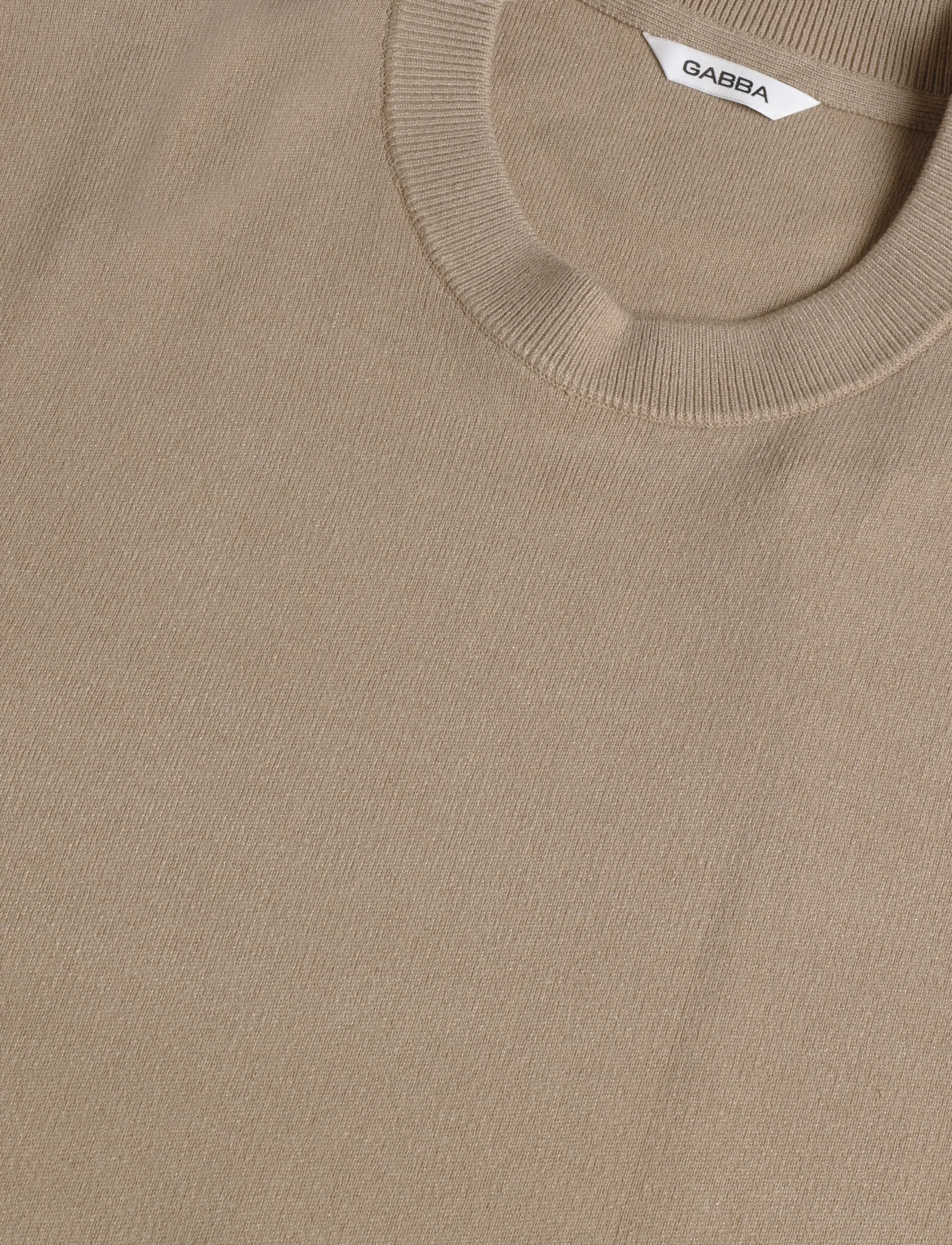 Gabba - GABadriel O-Neck Lume LS Knit - höstkläder - sand crocker - 5