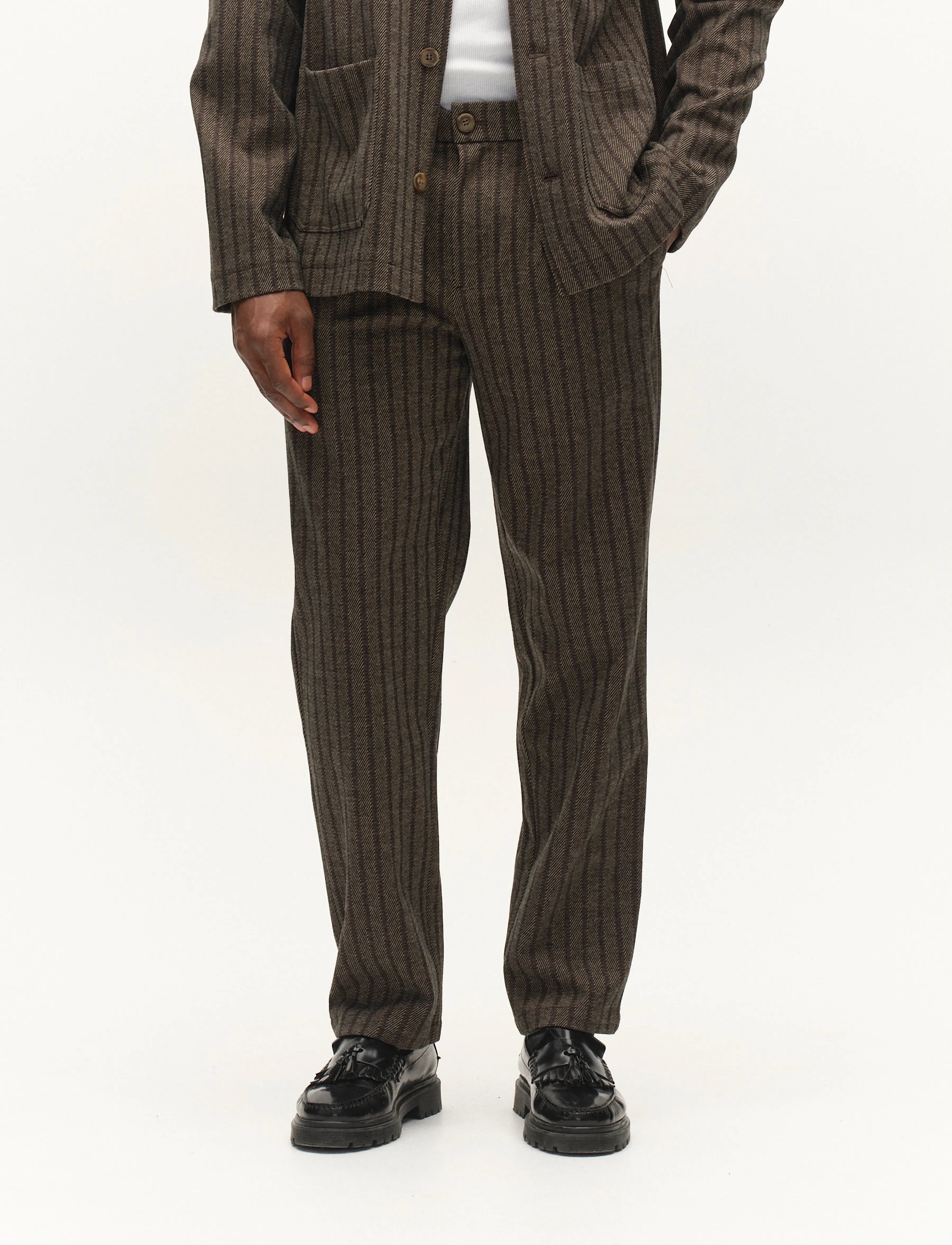 Gabba - GABnapoli 19 Zapies Pant - byxor & jeans - brown slate - 4