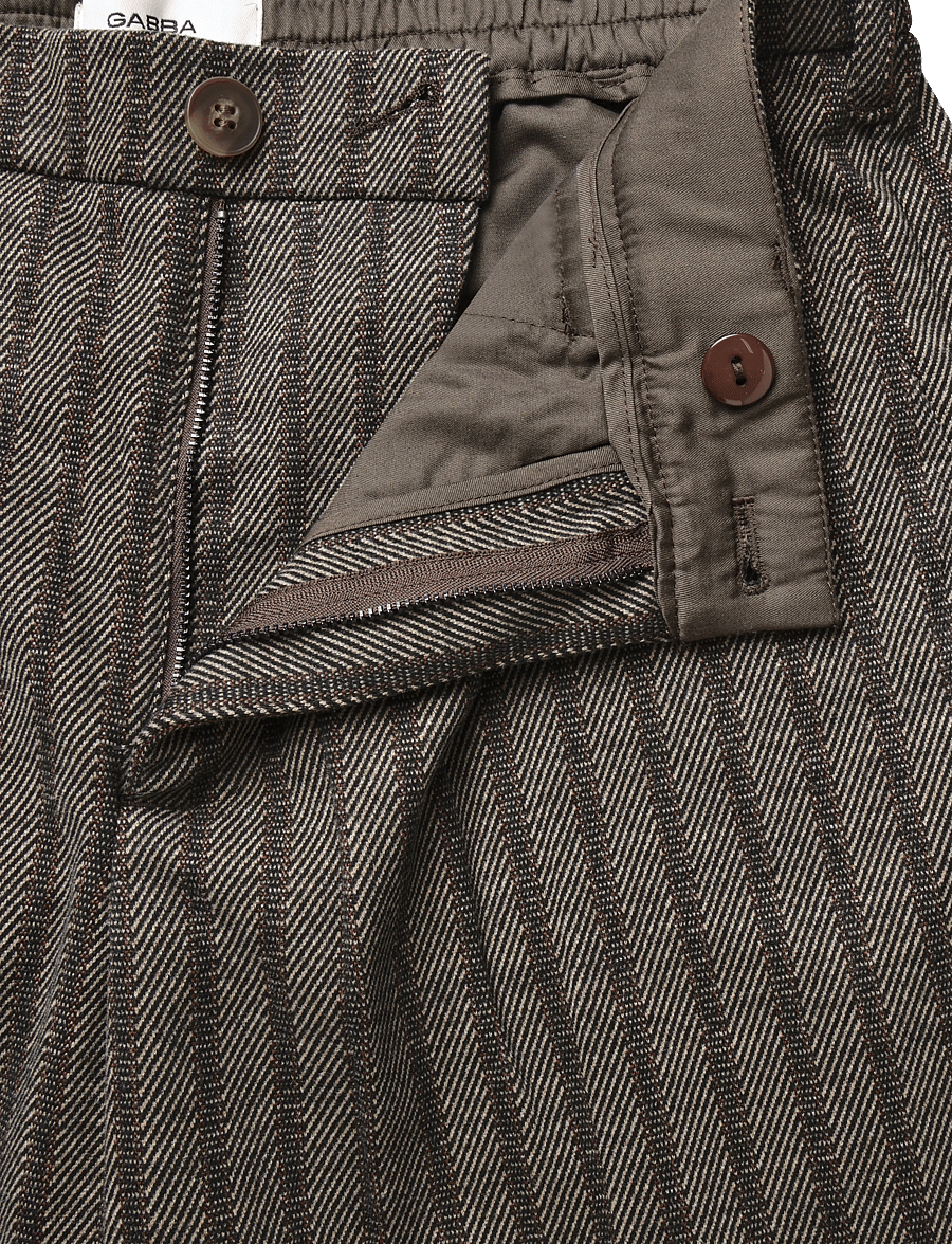 Gabba - GABnapoli 19 Zapies Pant - casual byxor - brown slate - 3