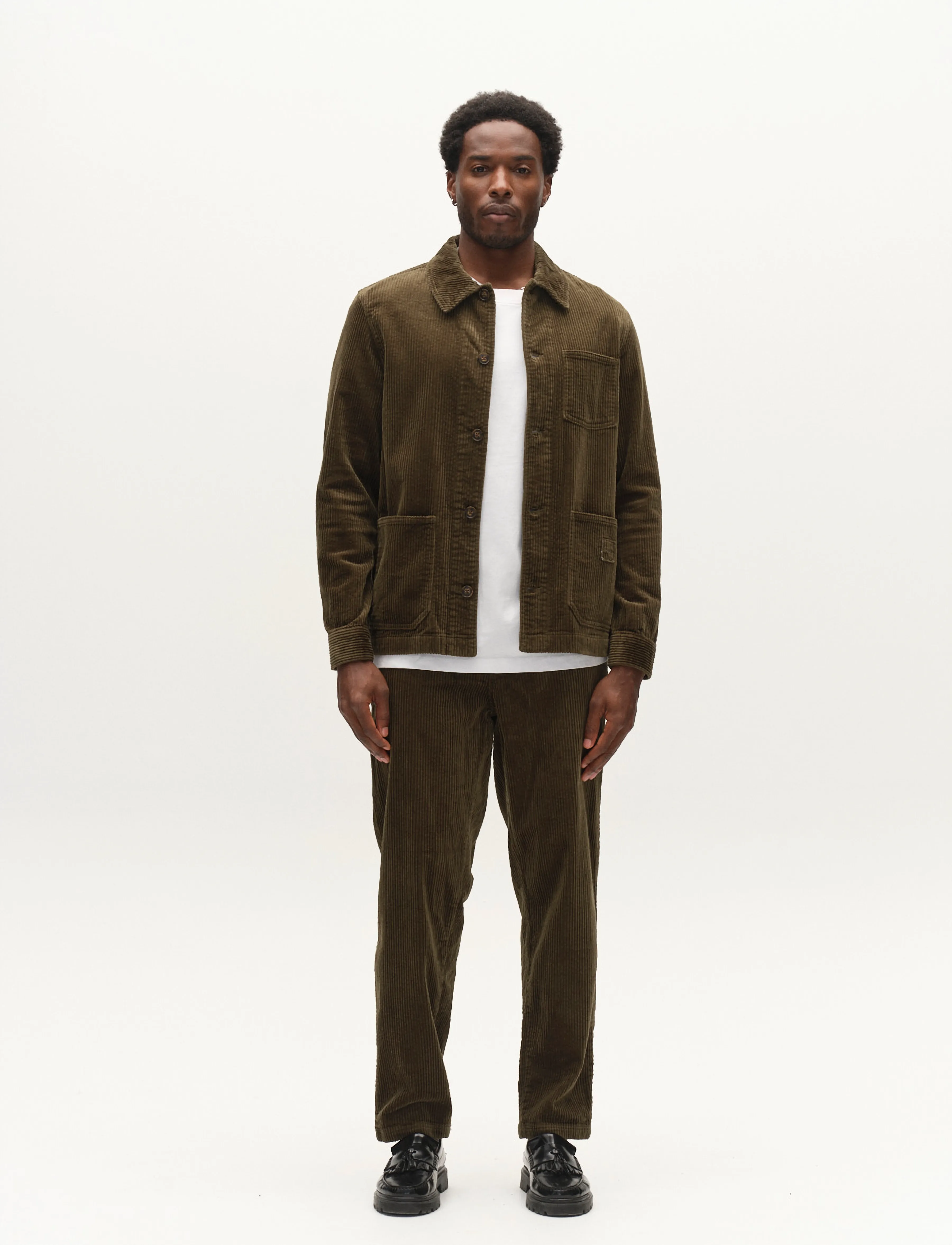 Gabba GABjoe Nopleats Ibre Pant - Riided - FOREST NIGHT / khaki/green