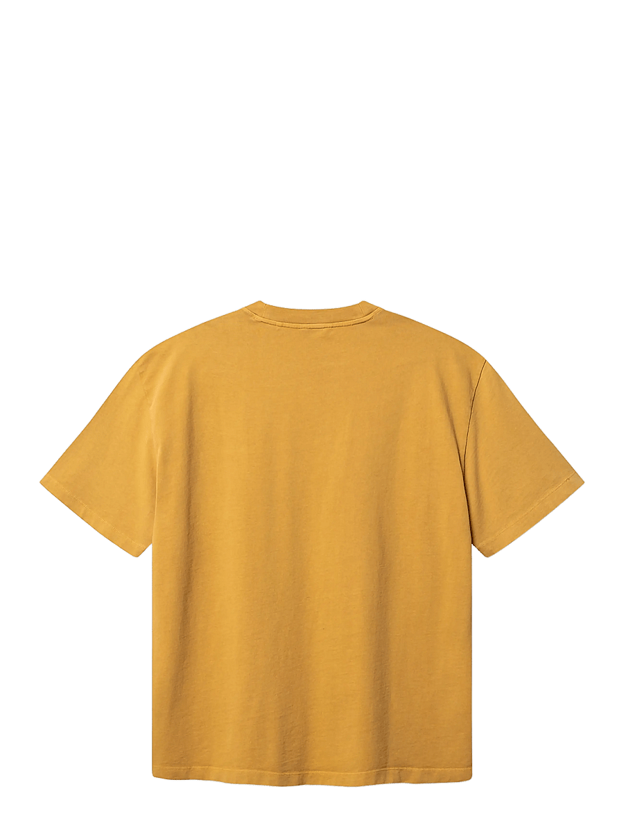 Gabba - GABnigel Wix Pkt Boxy Hour SS T-Shirt - kortærmede t-shirts - mustard yellow - 2