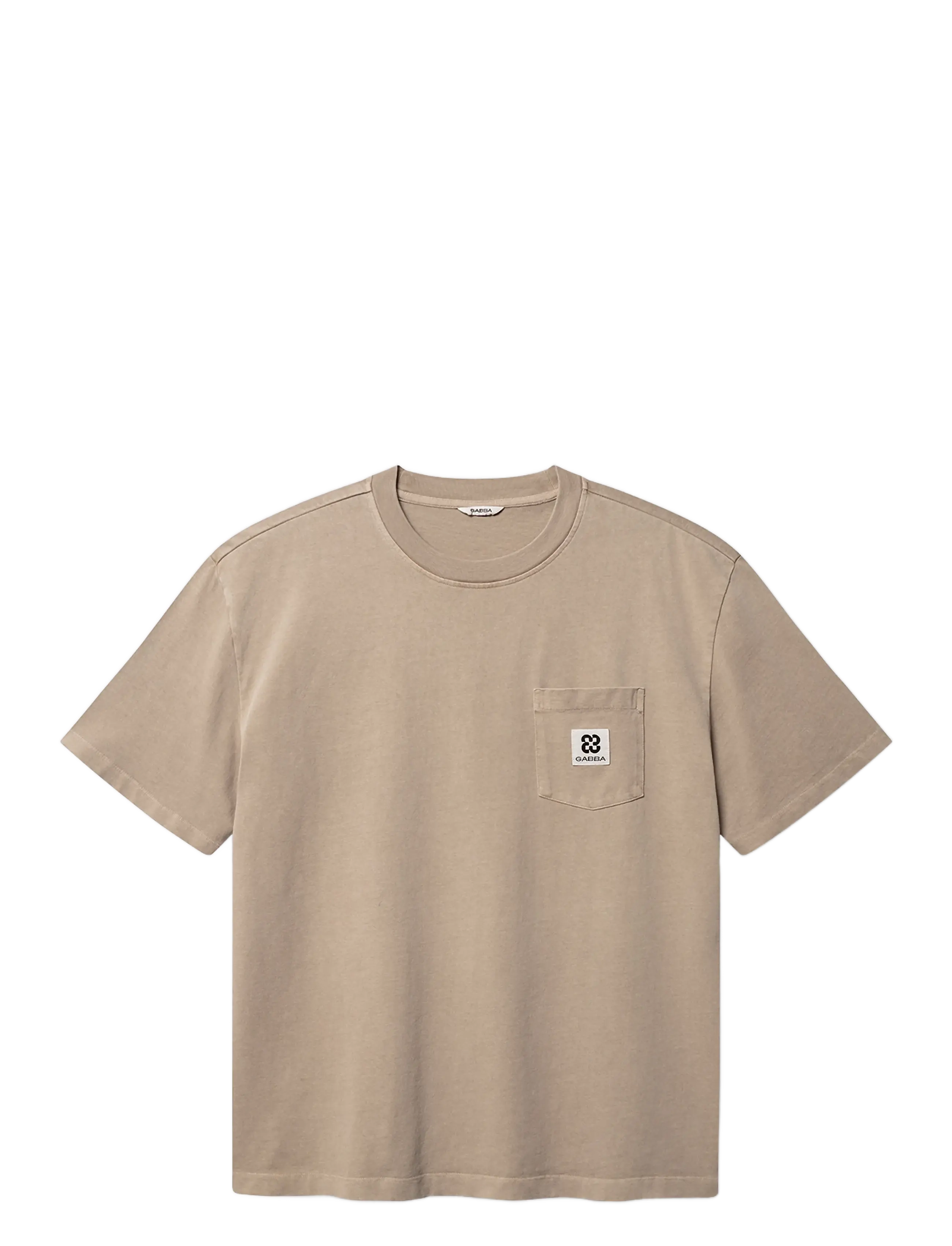 Gabba - GABnigel Wix Pkt Boxy Hour SS T-Shirt - sand crocker - 1