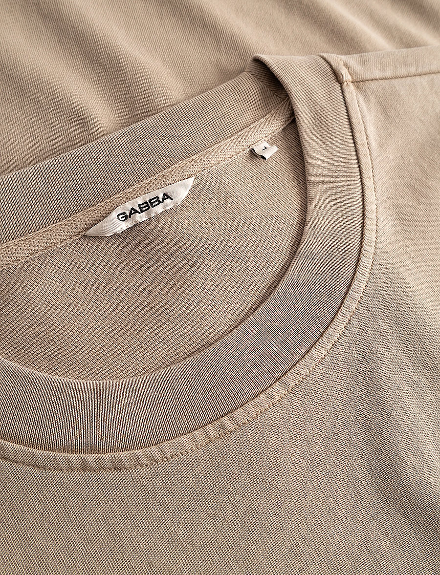 Gabba - GABnigel Wix Pkt Boxy Hour SS T-Shirt - sand crocker - 5