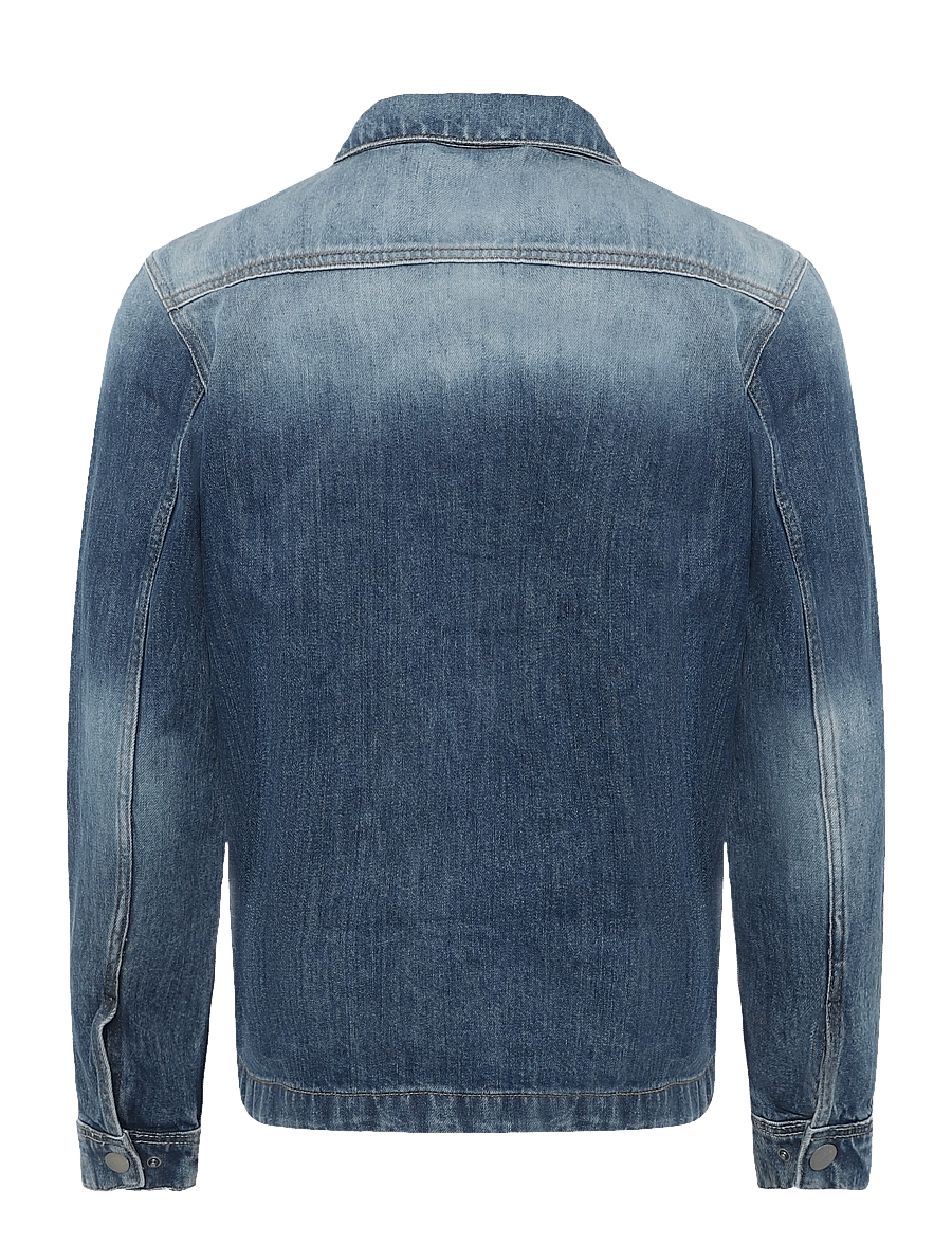 Gabba - GABbeta Wolv DS0004 LS Overshirt - ofodrade jeansjackor - dark blue denim - 1