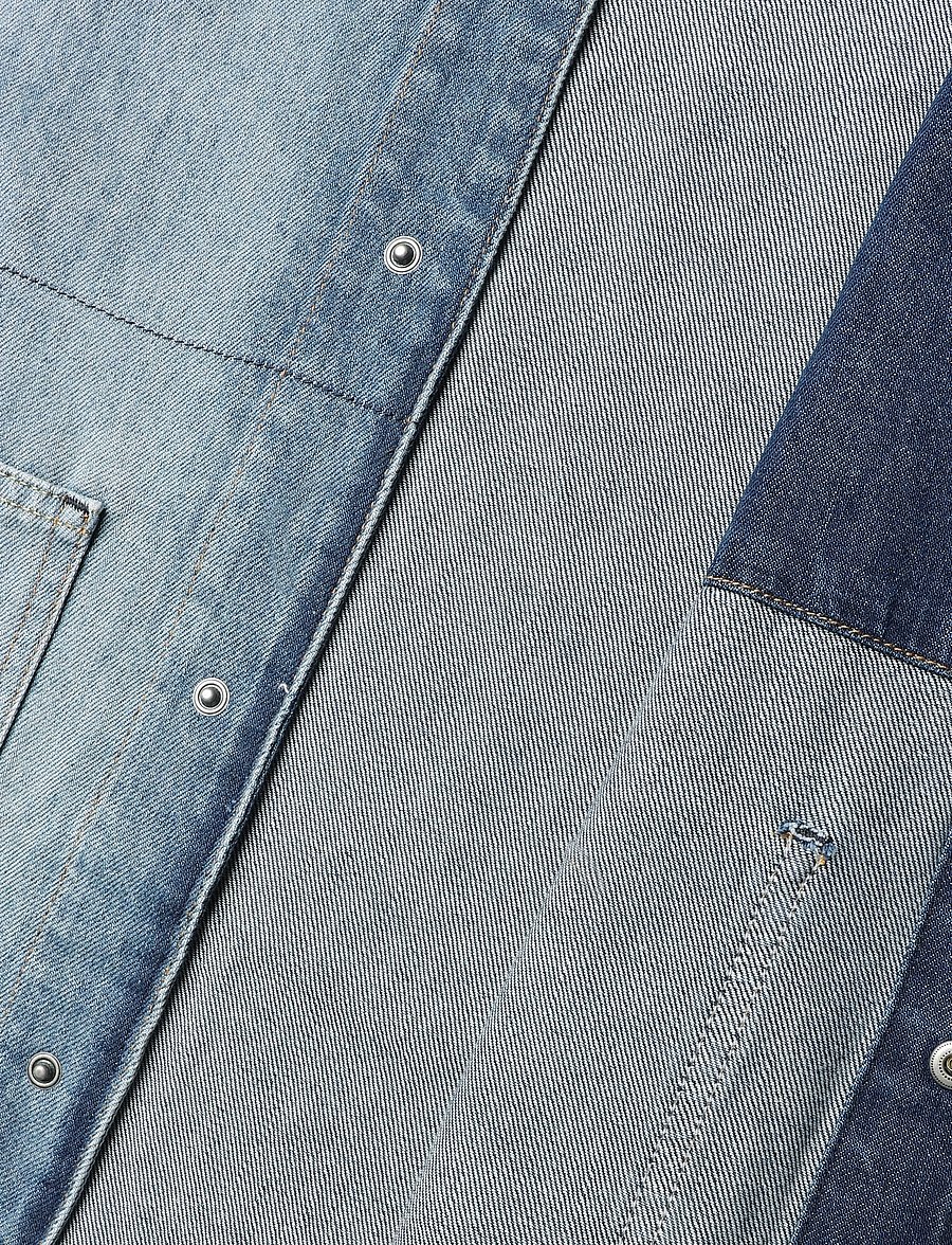 Gabba - GABbeta Wolv DS0004 LS Overshirt - ofodrade jeansjackor - dark blue denim - 3
