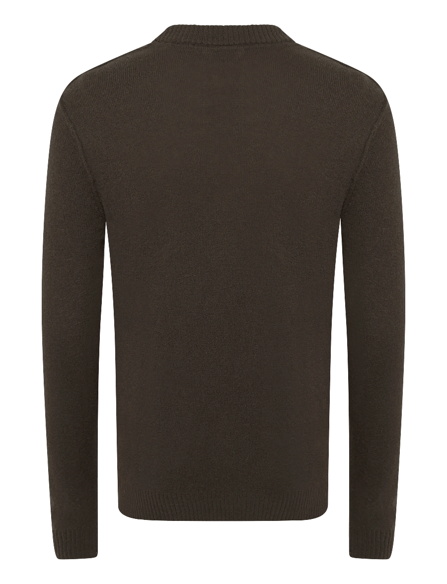 Gabba - GABtokota Element Aico LS Knit - Ümara kaelusega - brown slate - 1