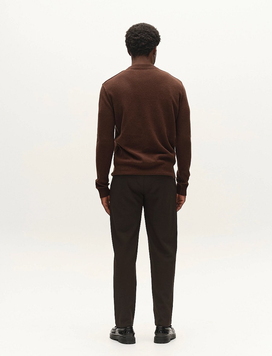 Gabba - GABtokota Element Aico LS Knit - rundhalsad - brown slate - 3