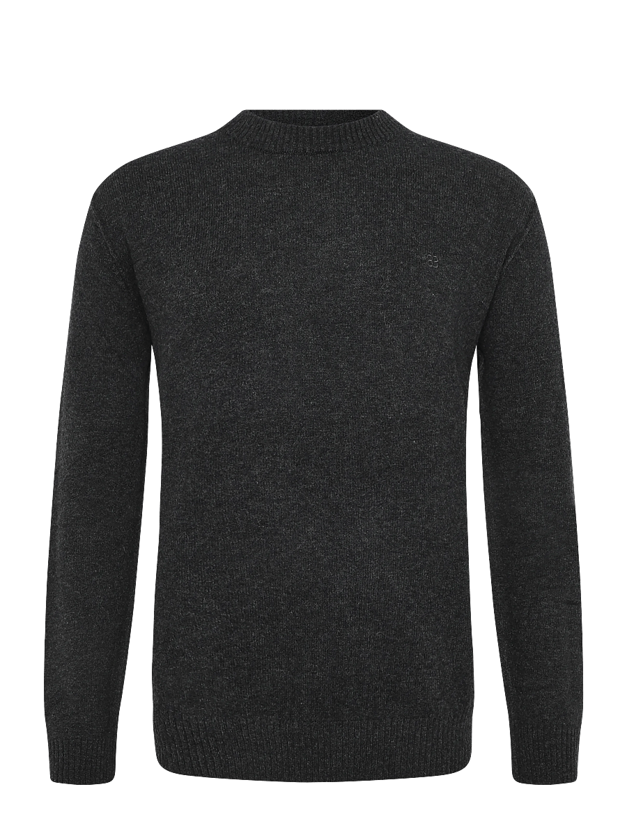 Gabba - GABtokota Element Aico LS Knit - Ümara kaelusega - dark grey mel. - 0